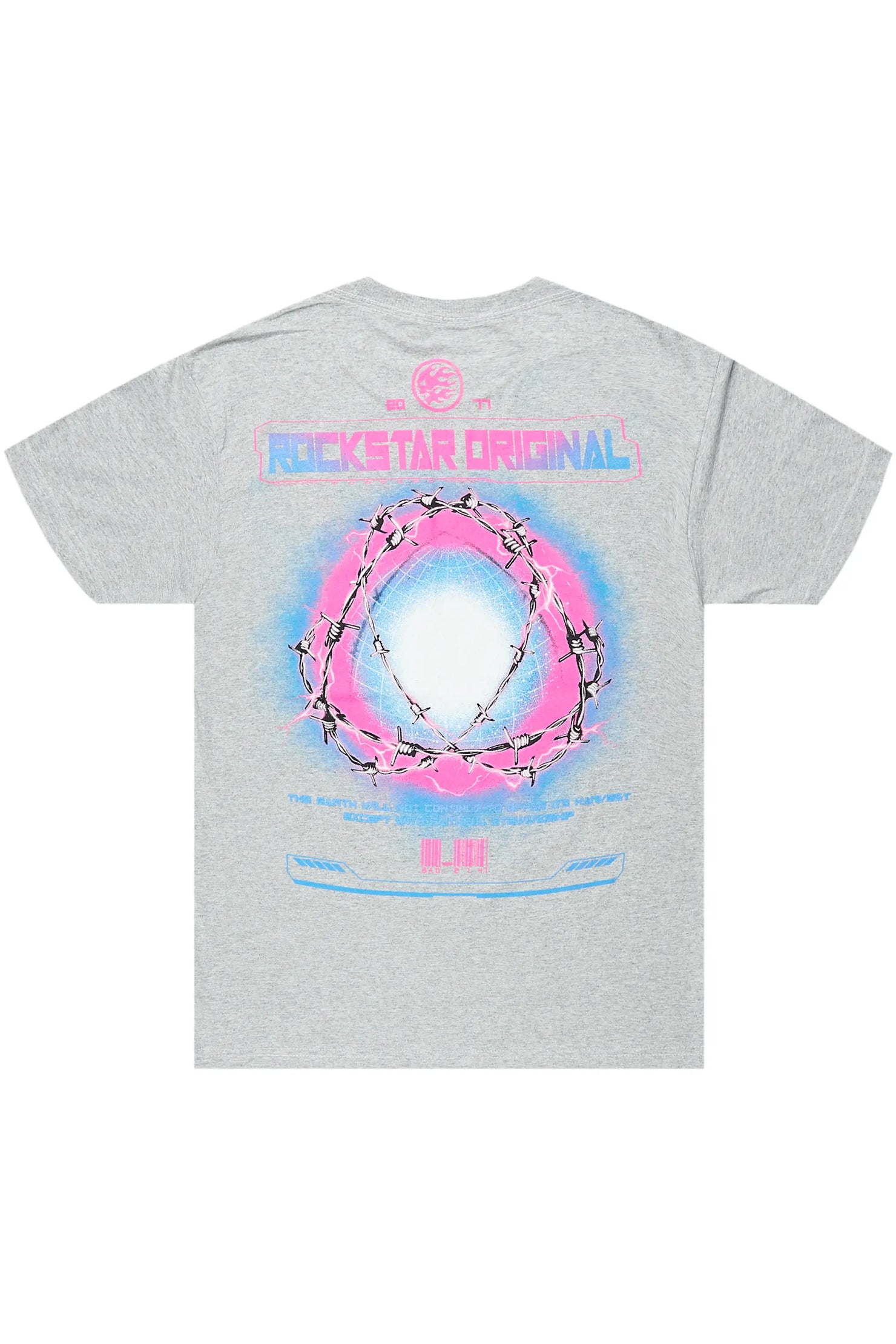 Digital Heather Grey Graphic T-Shirt