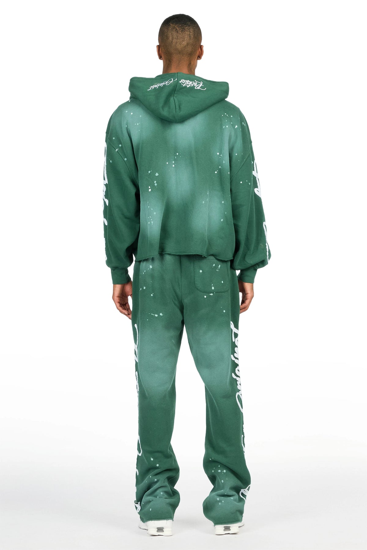 Hanif Green Hoodie/Straight Pant Track Set