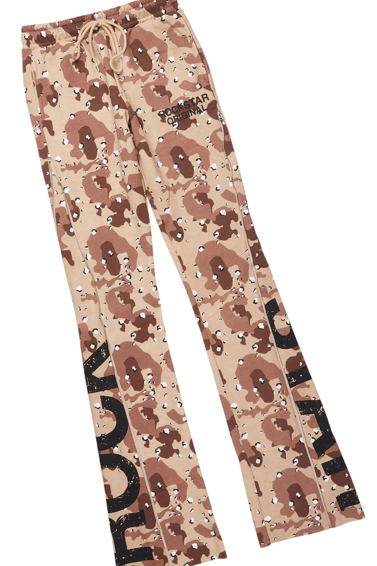 Deniska Desert Camo T-Shirt/Baggy Stacked Flare Track Set