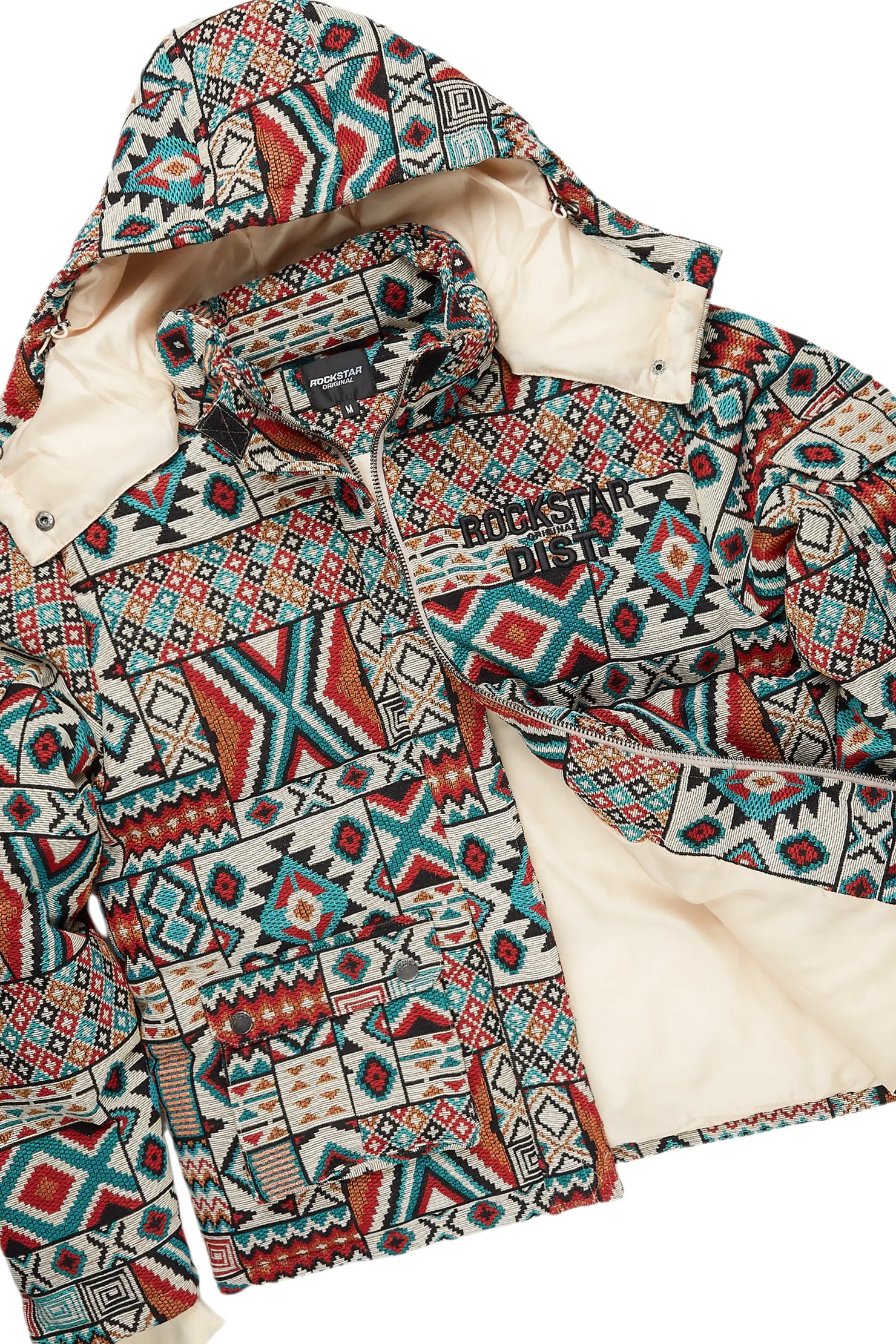 Nard Beige Multi Puffer & Nard Tapestry Jean Bundle