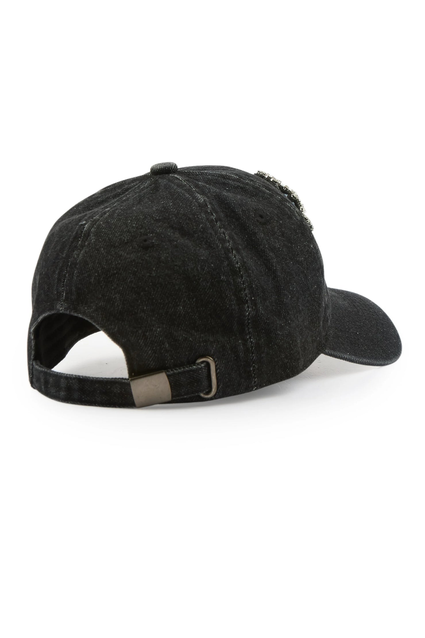 Camisha Black Rhinestone Trucker Hat