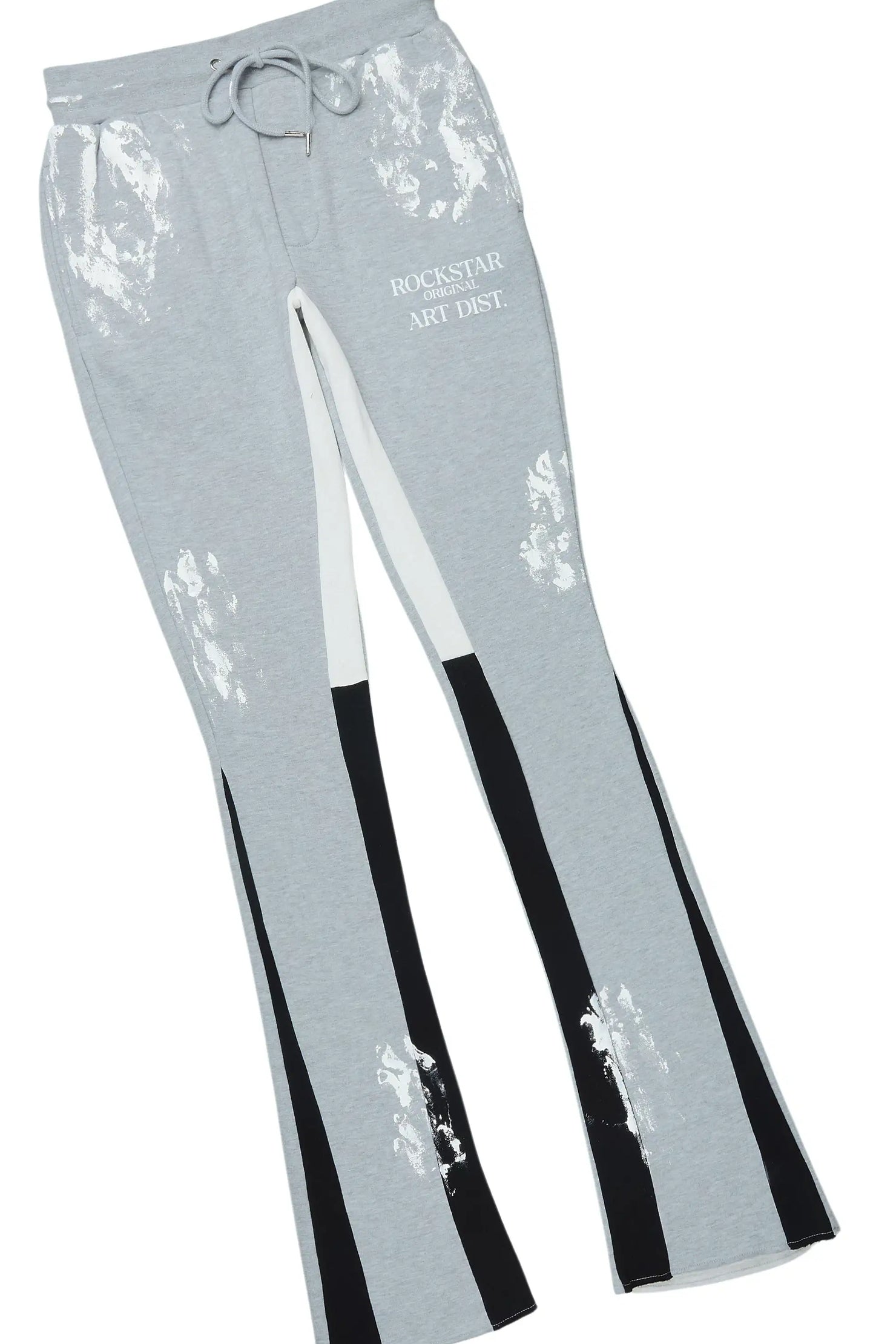 Filip Heather Grey Hoodie/Stacked Pant Track Set