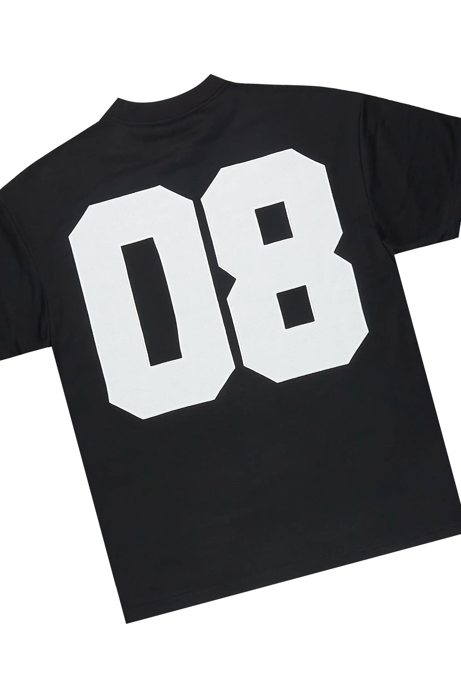 Zymir Black  French Terry Chenille Tee/ French Terry Relaxed Track Set