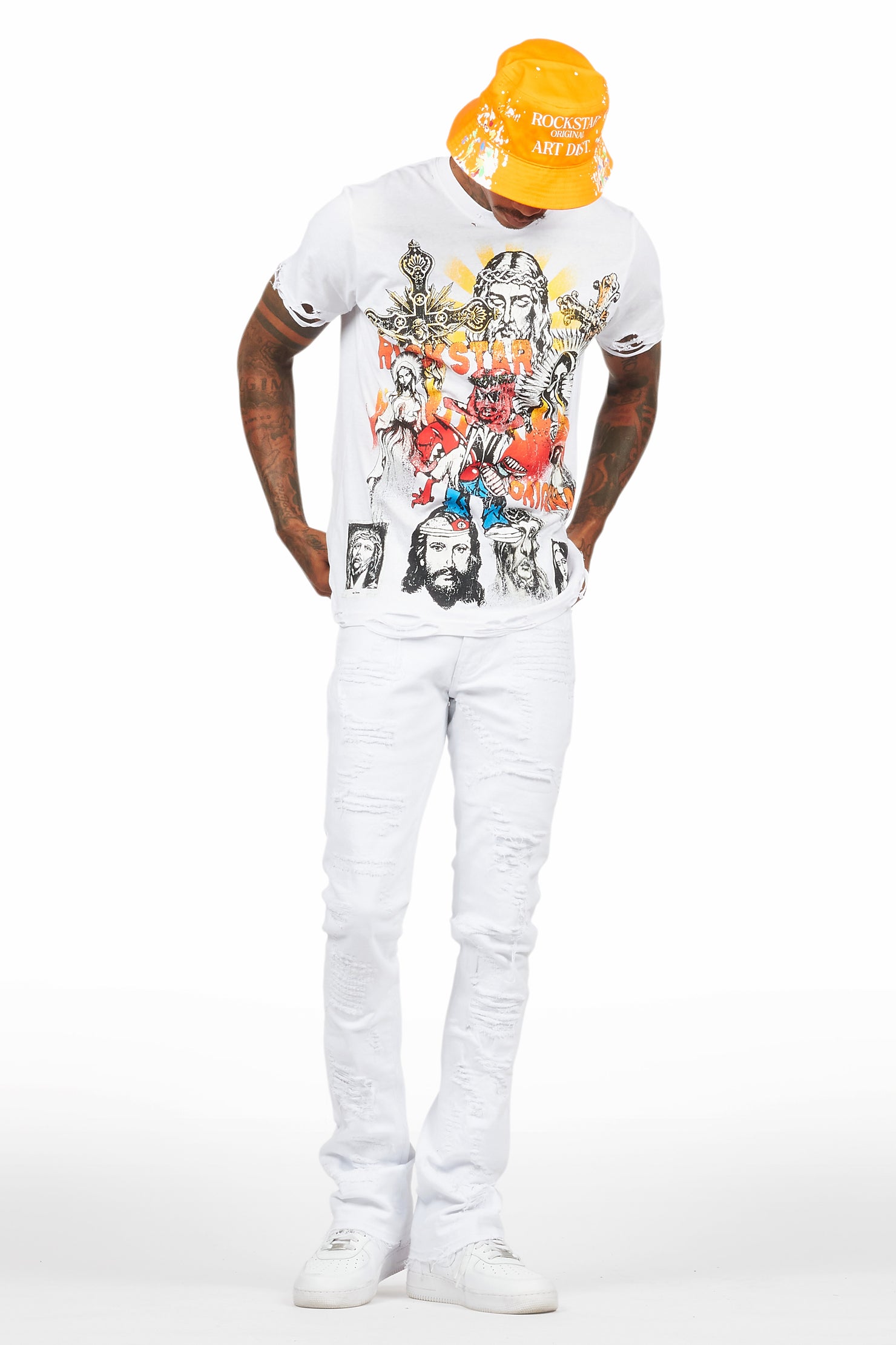 Axion White Graphic T-Shirt