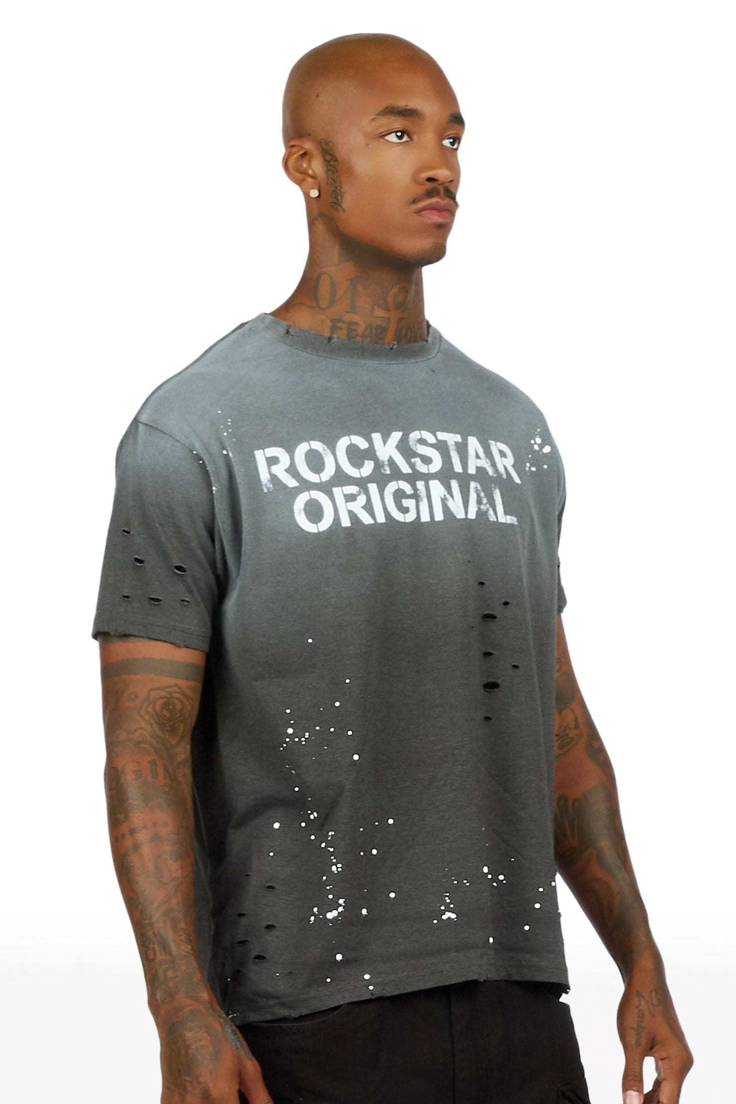 Reign Charcoal Oversized Graphic T-Shirt