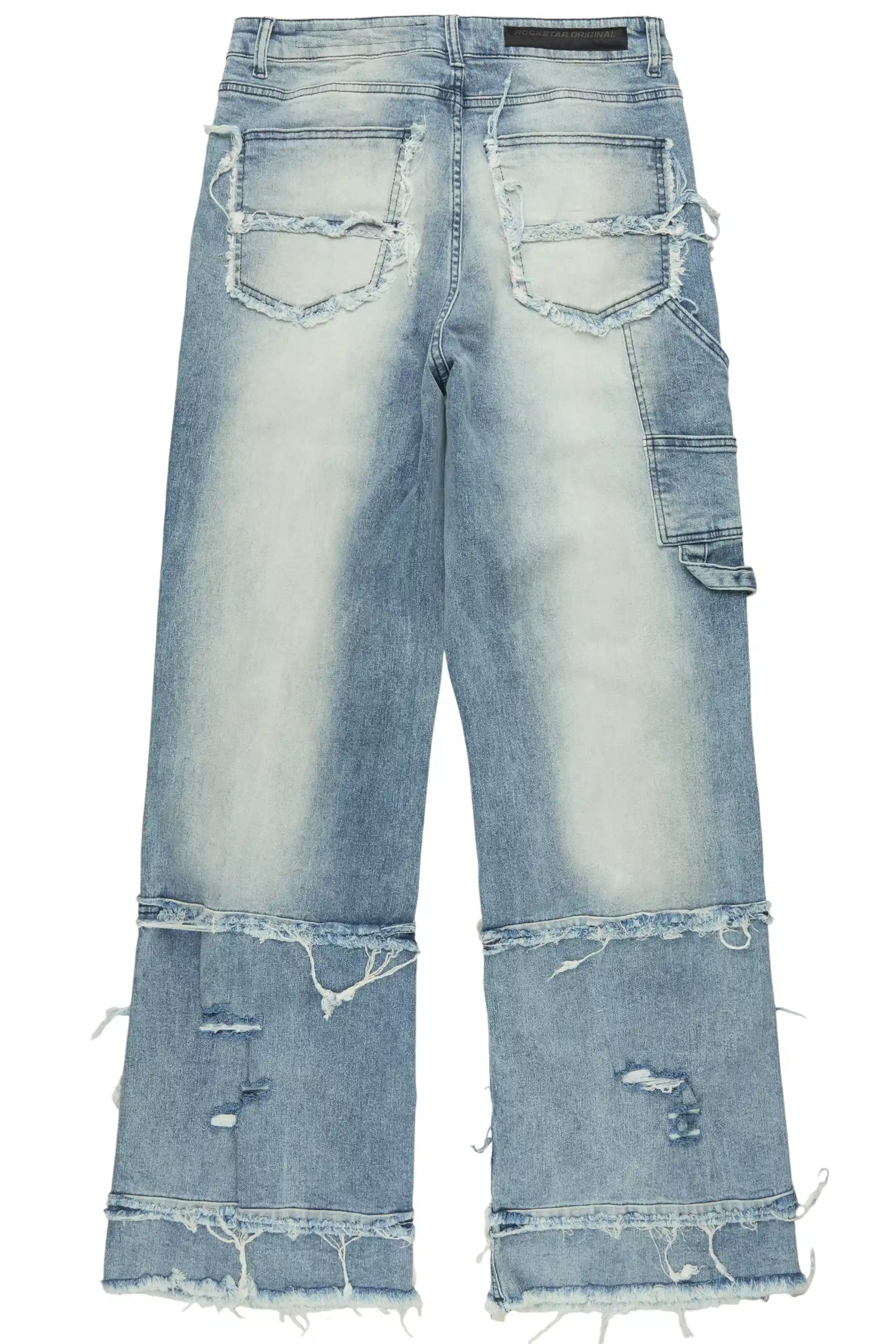 Gritty Blue Baggy Jeans
