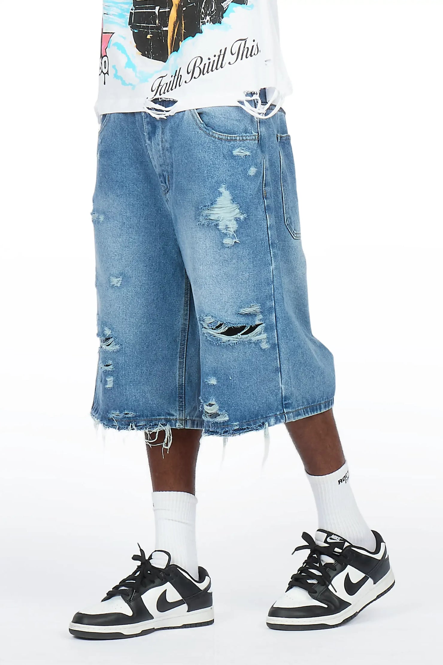 Yayo Indigo Denim Jort