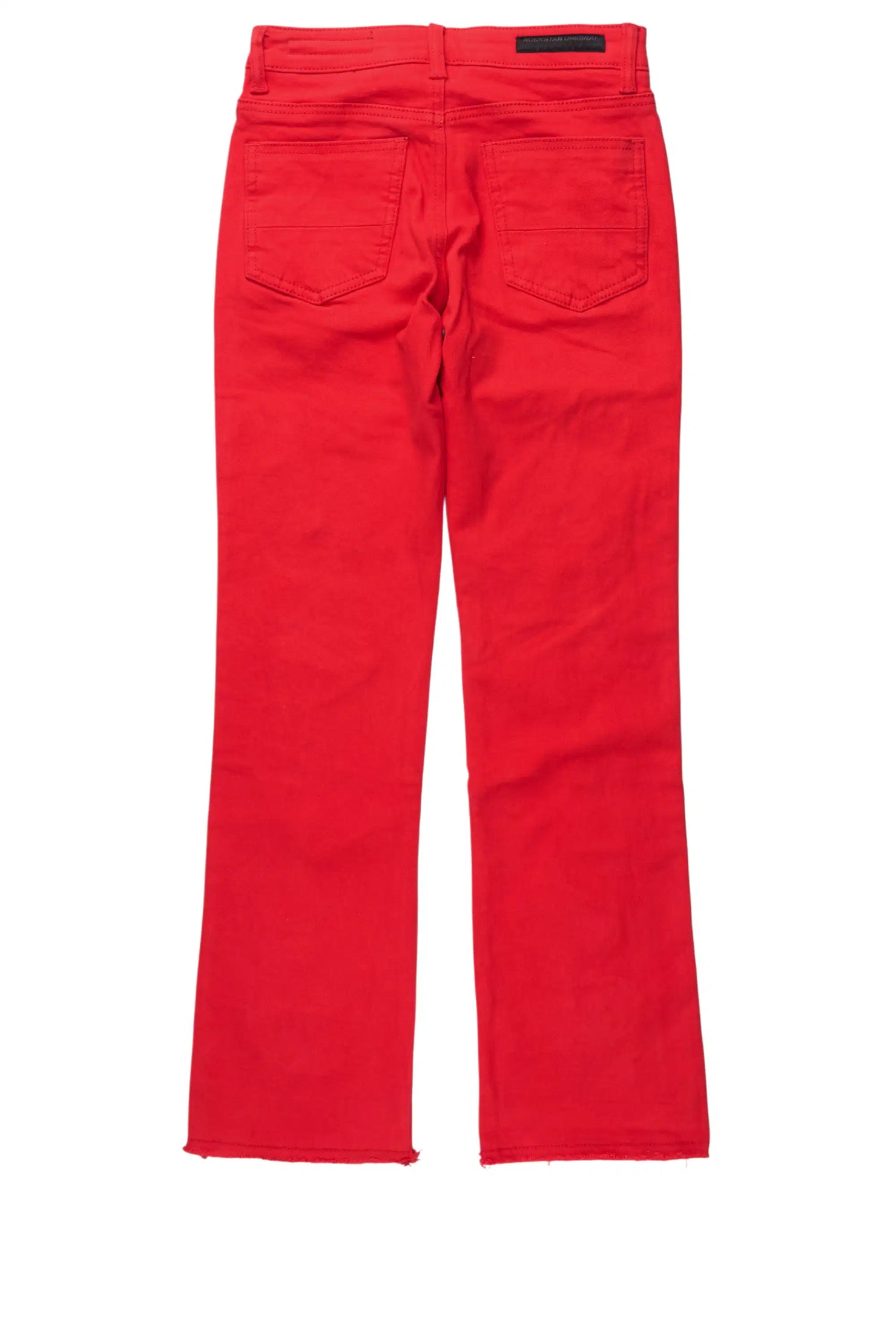 Boys Espen Red Stacked Flare Jean