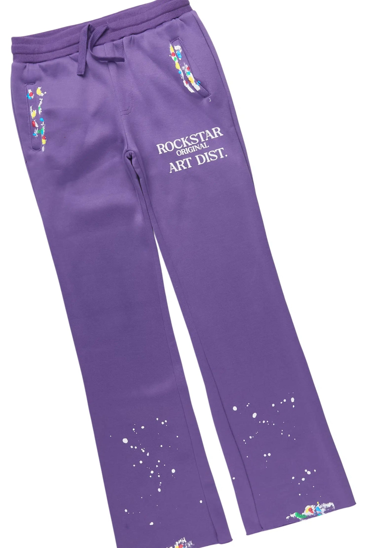 Girls Palmira 2.0 Purple Hoodie/Stacked Flare Track Set