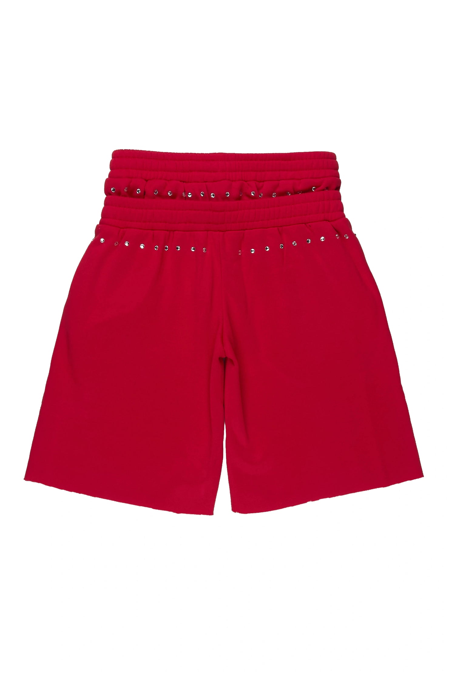 Boys Dezstan Red Rhinestone Double Waisted Short