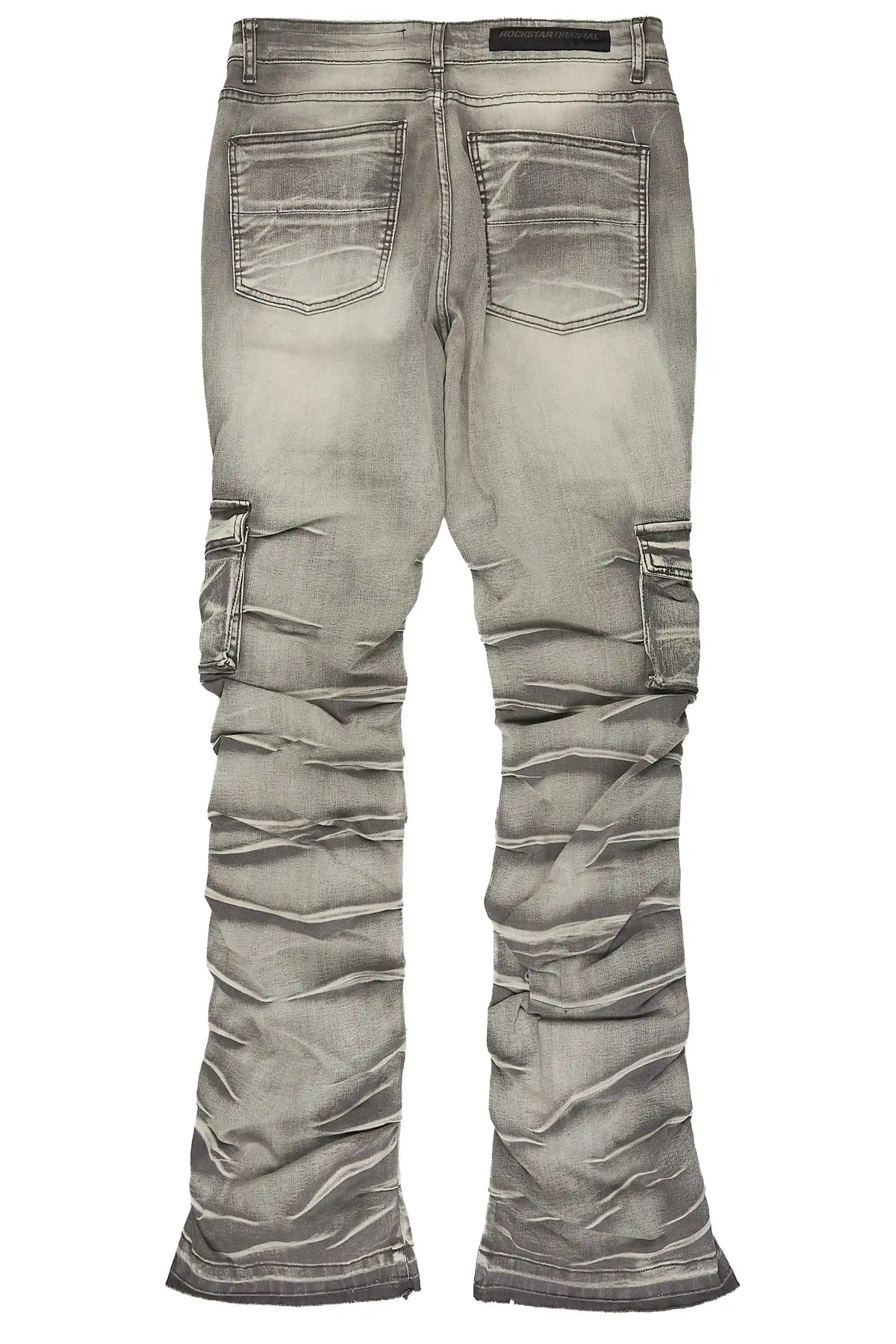Gentry Light Grey Stacked Jean