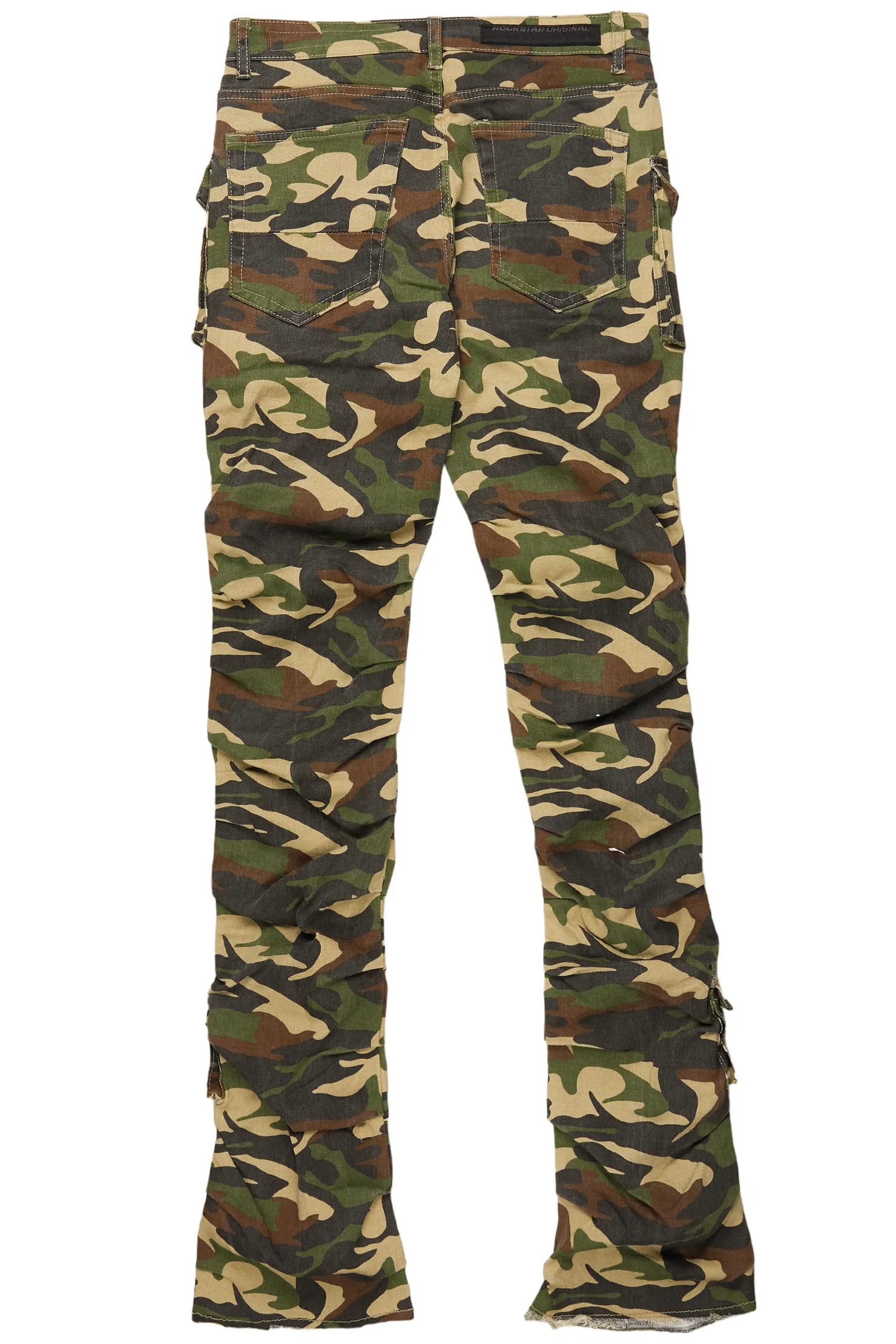 Gentry Camo Stacked Flare Jean
