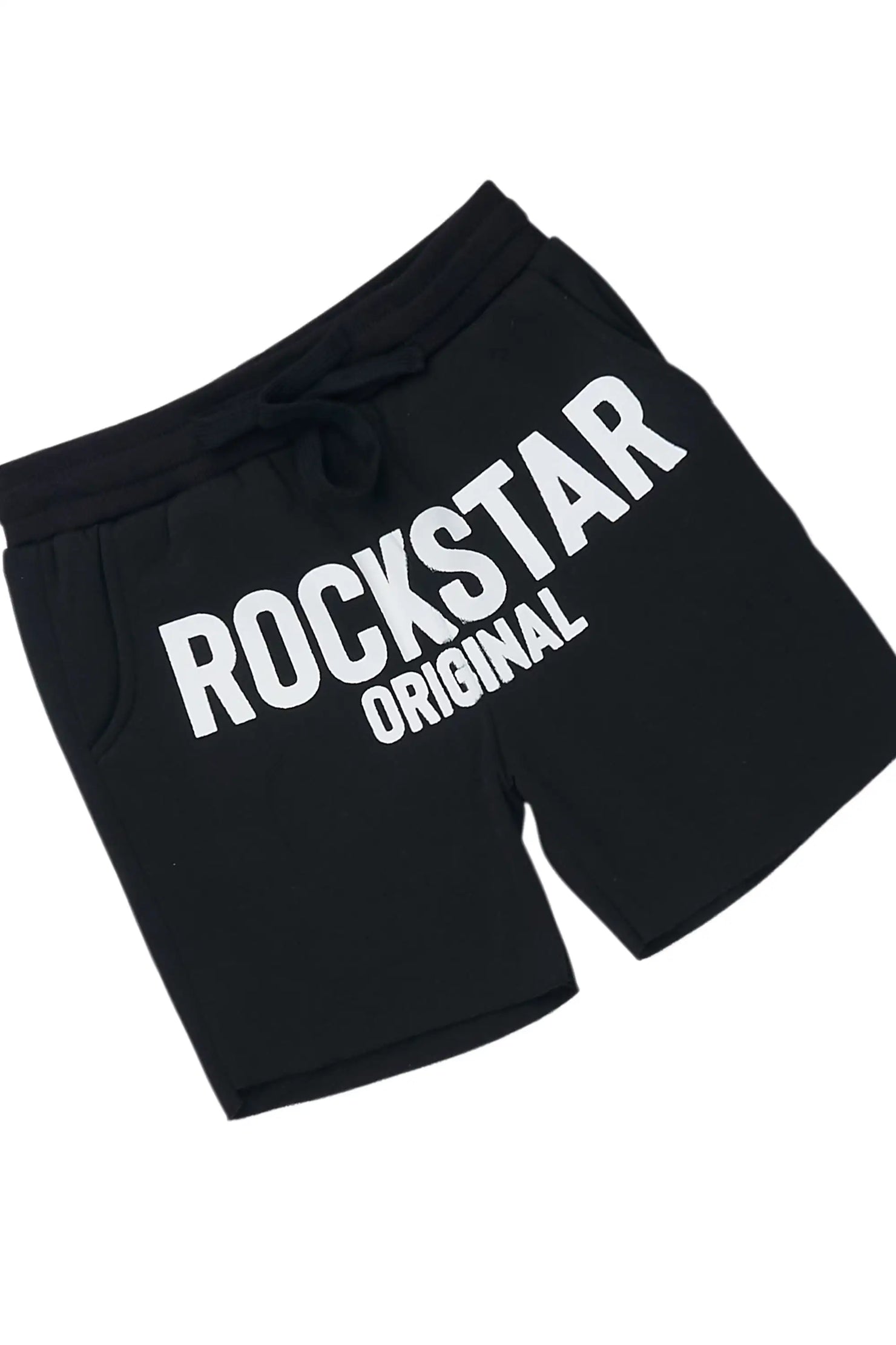 Girls Mikassa 2.0 Black/White L/S T-Shirt Short Set