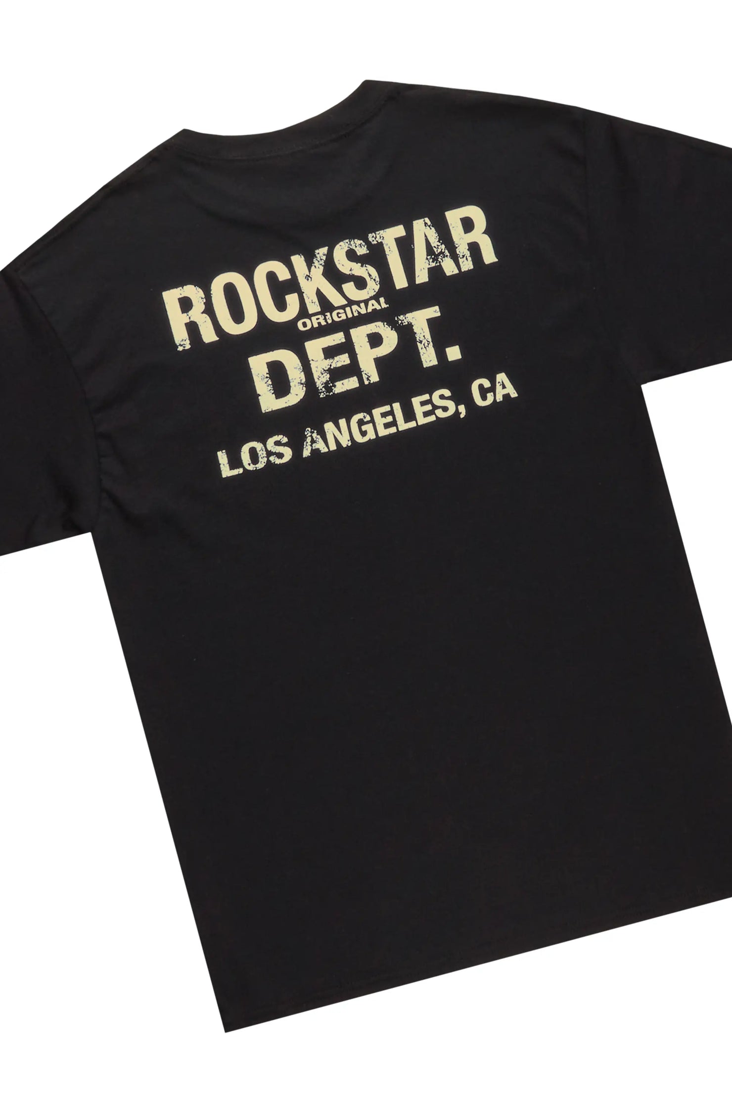 Lake Black T-Shirt & Nard Stacked Flare Tapestry Jean Bundle