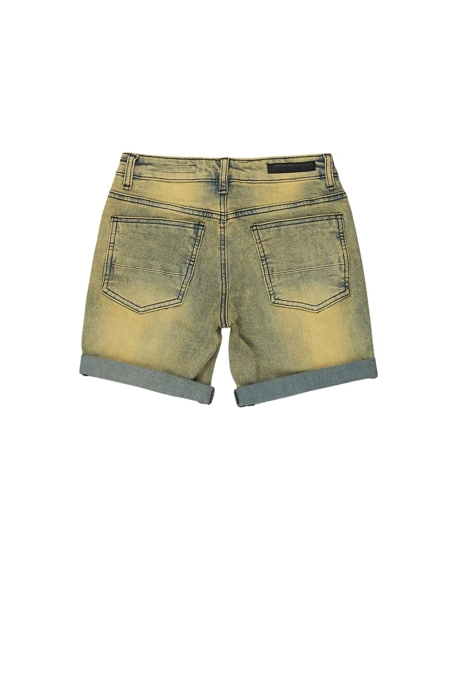 Boys Espen Tint Patchwork Denim Short
