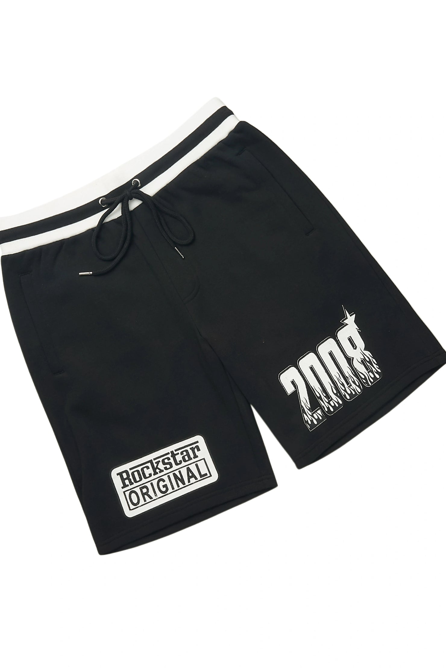 Boys Amos Black Oversized T-Shirt/Short Set