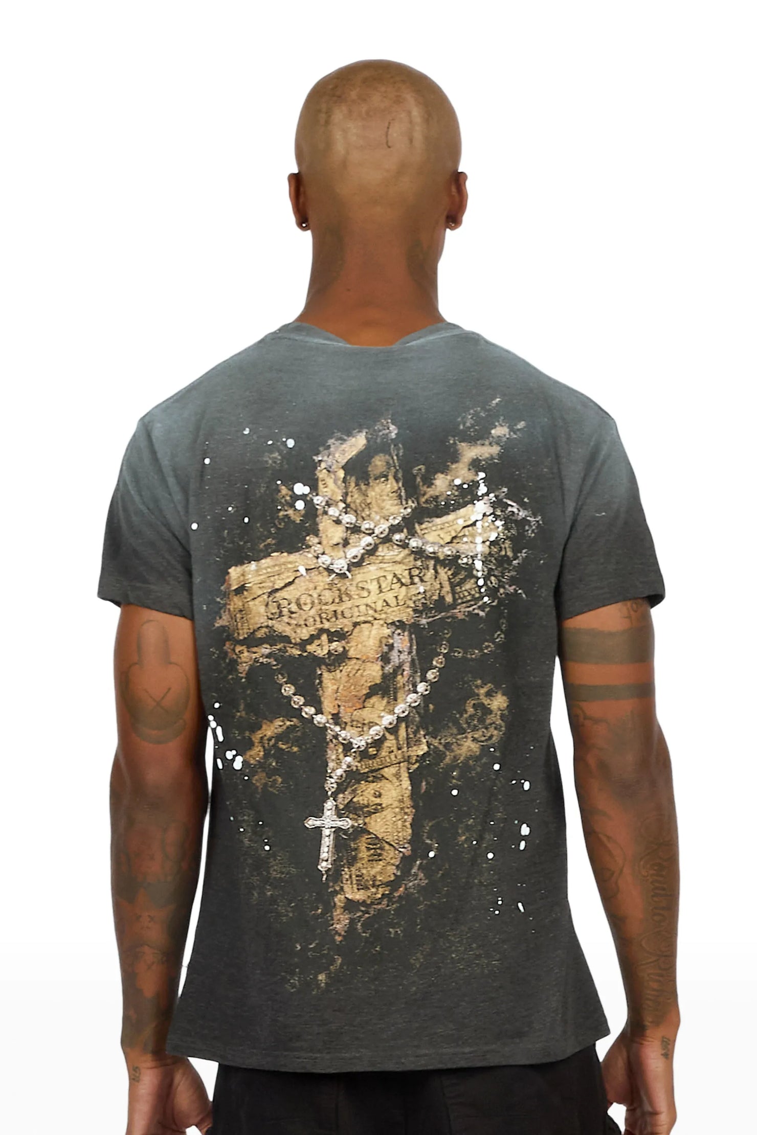 Moxley Charcoal Oversized Graphic T-Shirt