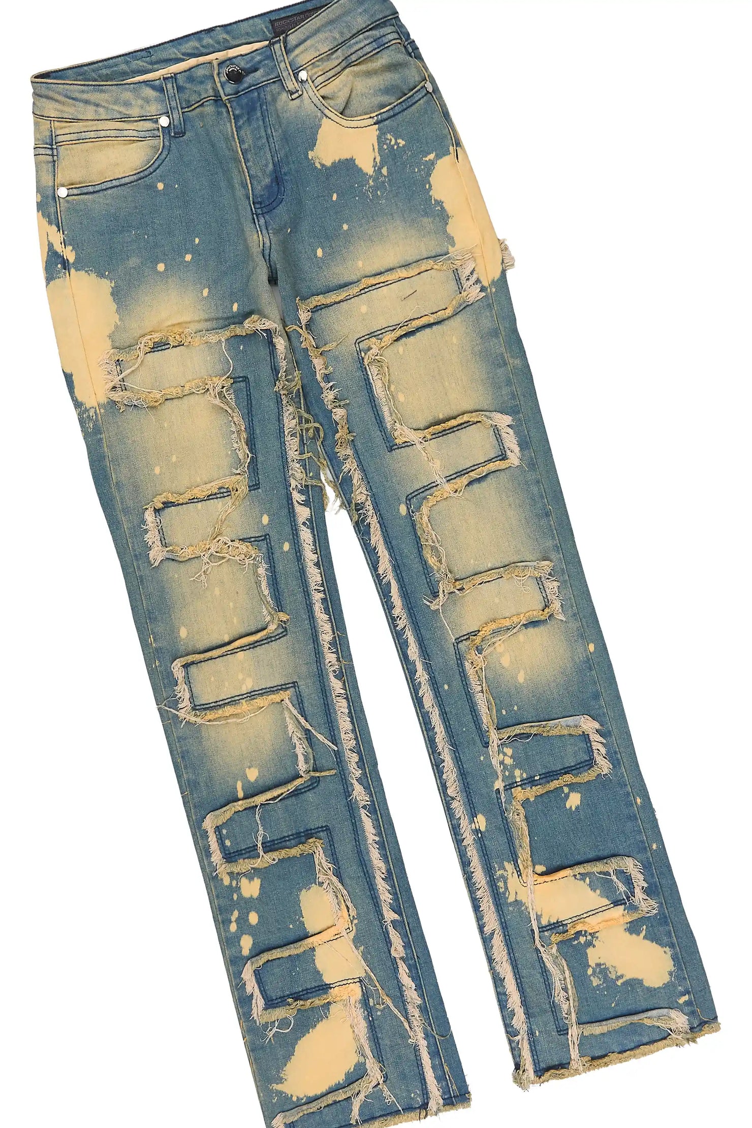 Boys Athens Light Blue/Tint Long Sleeve T-Shirt Stacked Jean Set