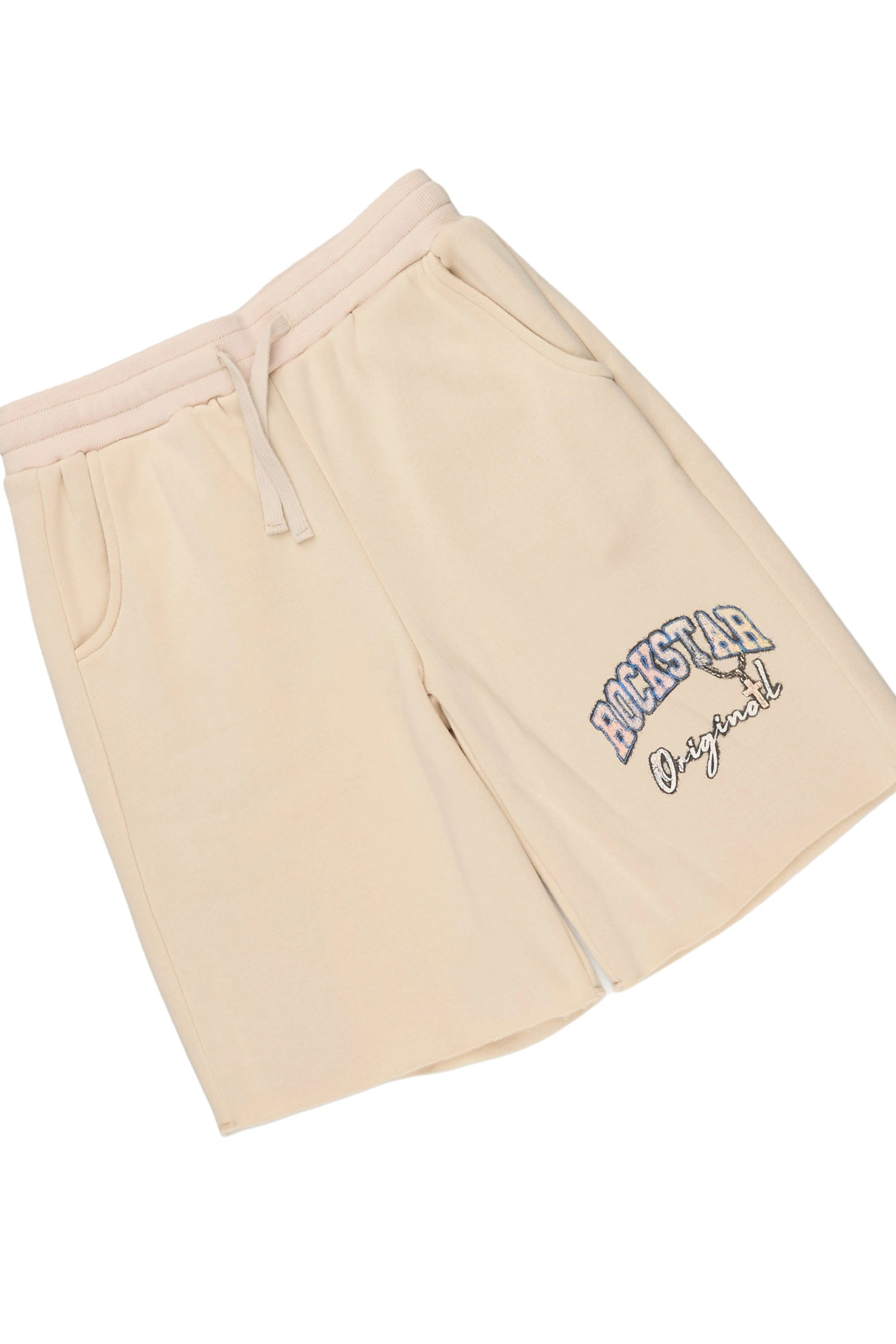 Boys Deiter Beige T-Shirt Short Set