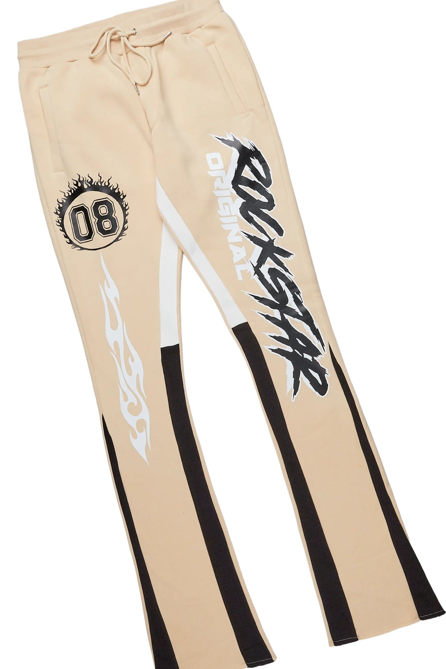 Draven White/Beige T-Shirt Stacked Flare Trackset