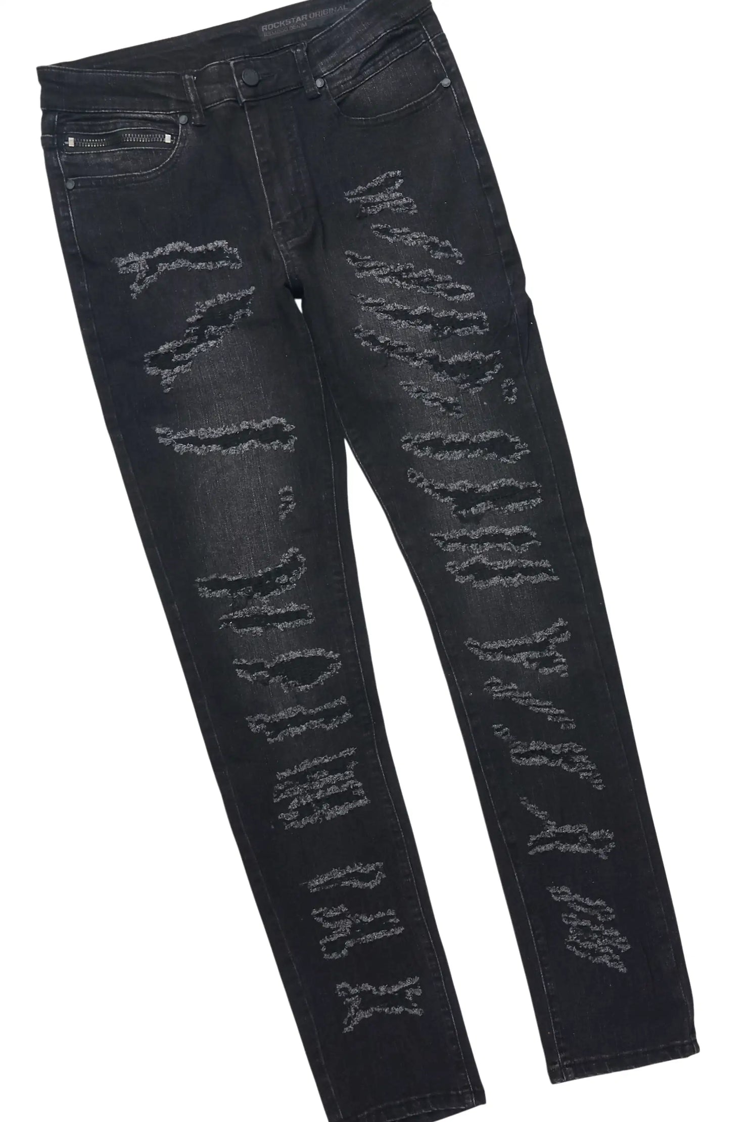 Waller Black Long Sleeve & Jeremiah Black Wash Skinny Fit Jean Bundle