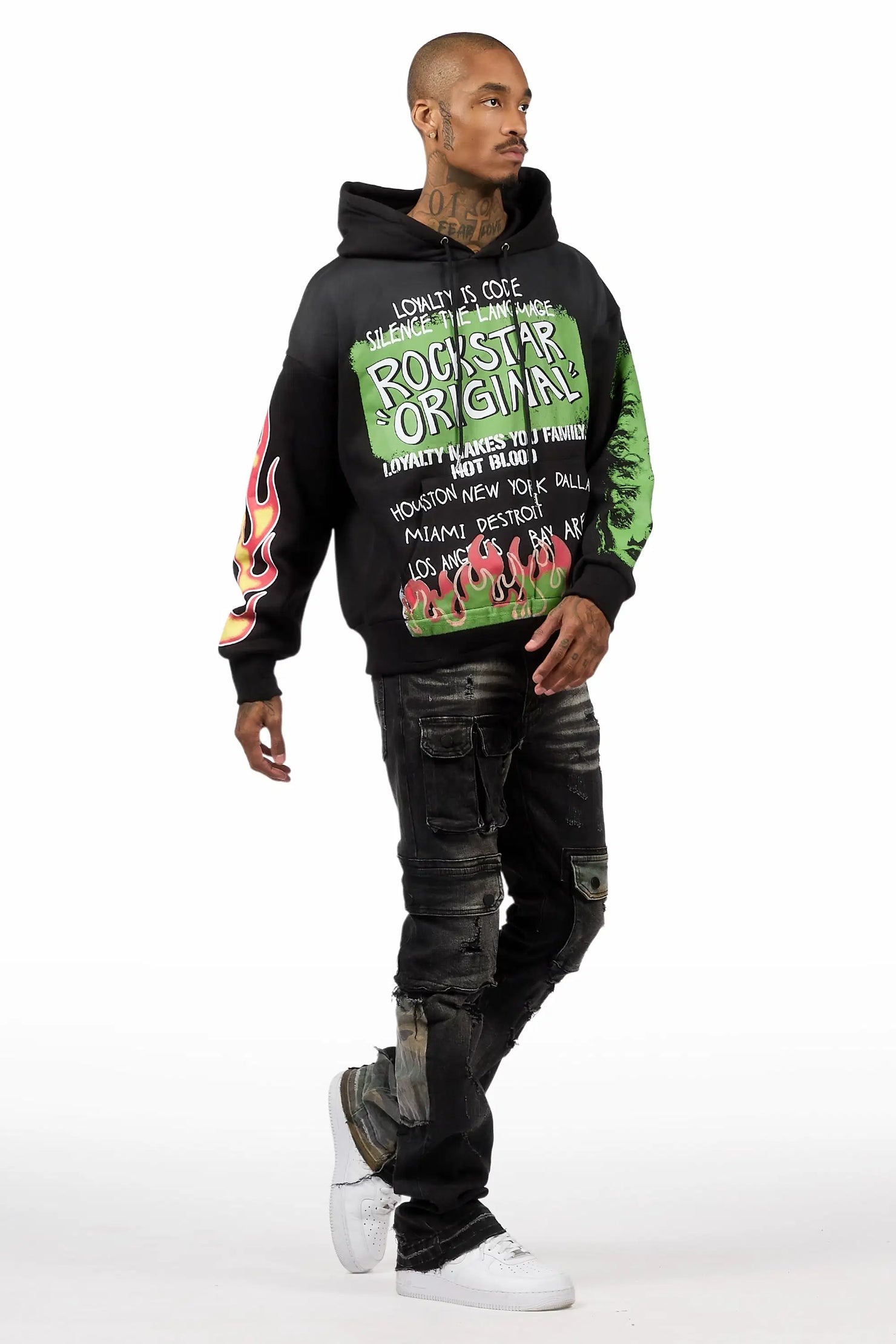 Beno Black Hoodie & Zeta Grey Jean Bundle