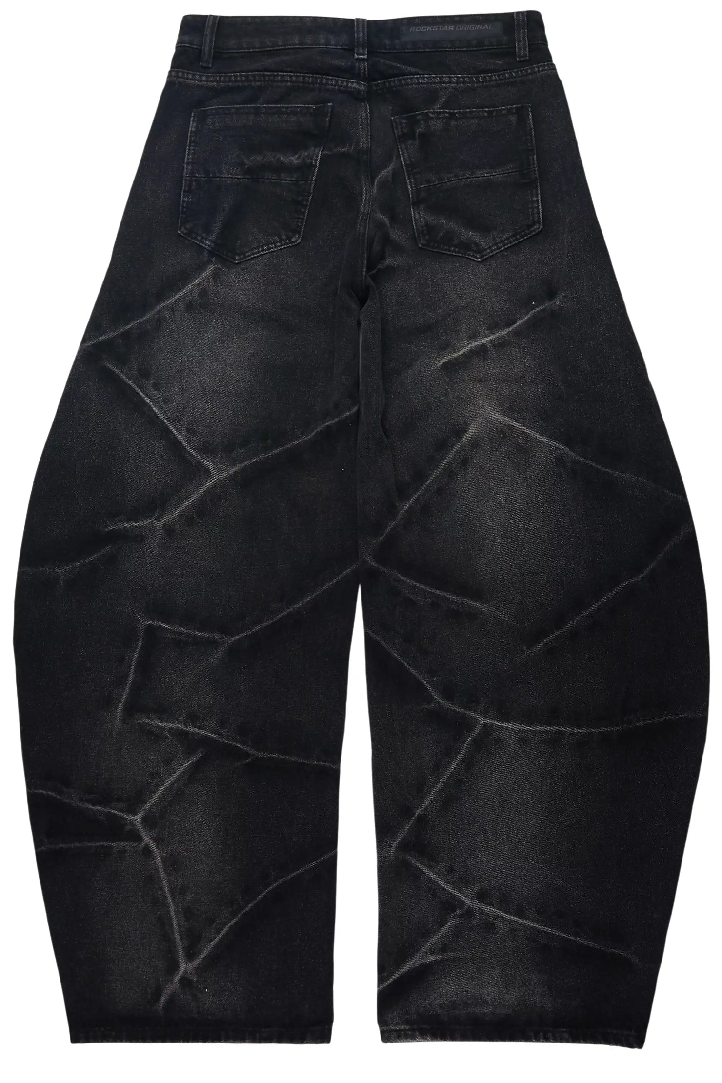 Harlem Dark Grey Barrel Fit Jean