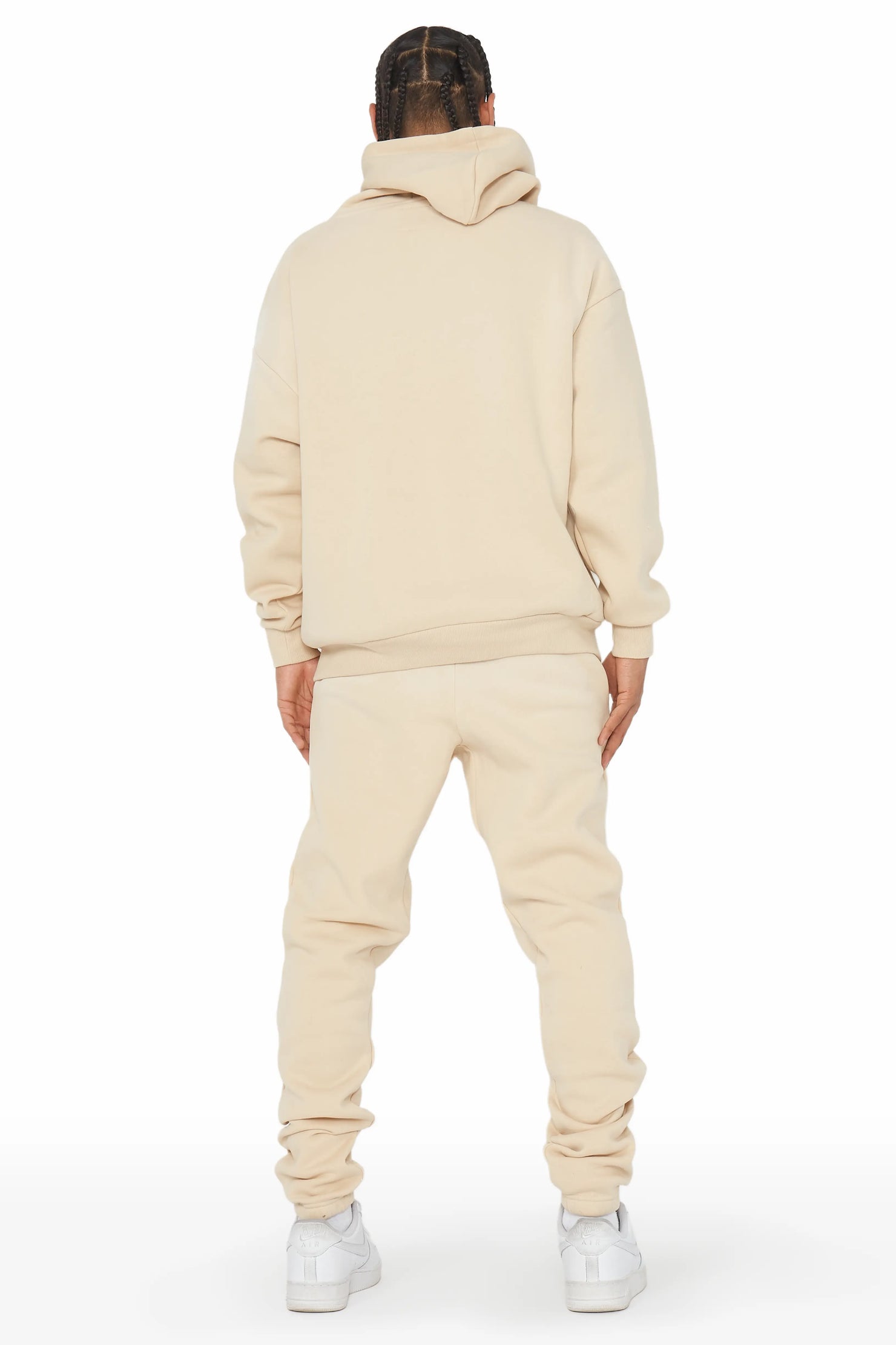 Rockstar Art Dist. Beige Relaxed Fit Track Set