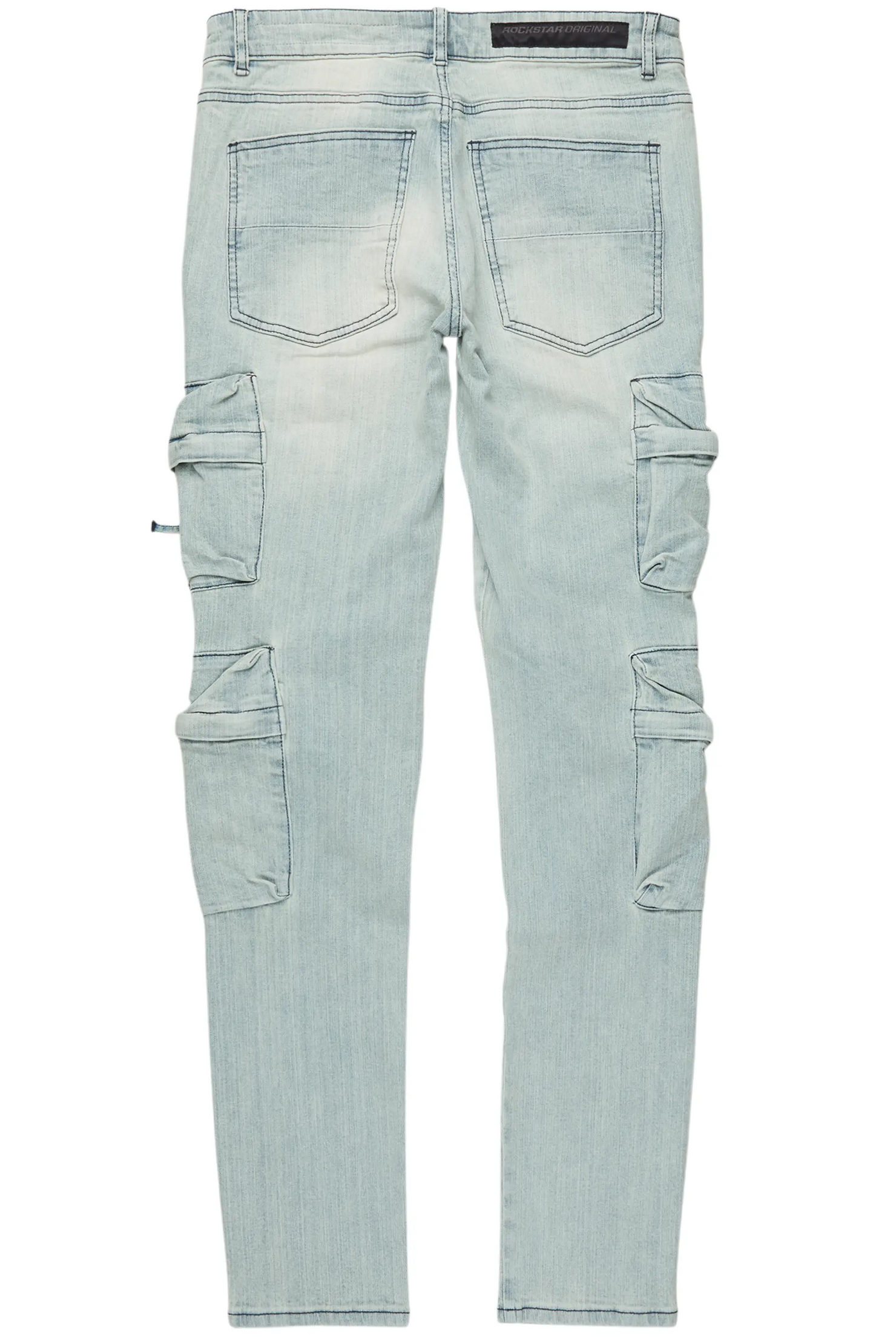 Rodion Blue Slim Fit Cargo Jean