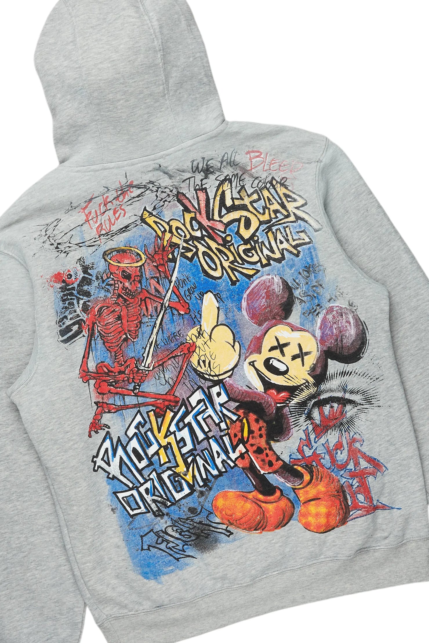 Yooz Grey Hoodie/Stacked Flare Jean Bundle