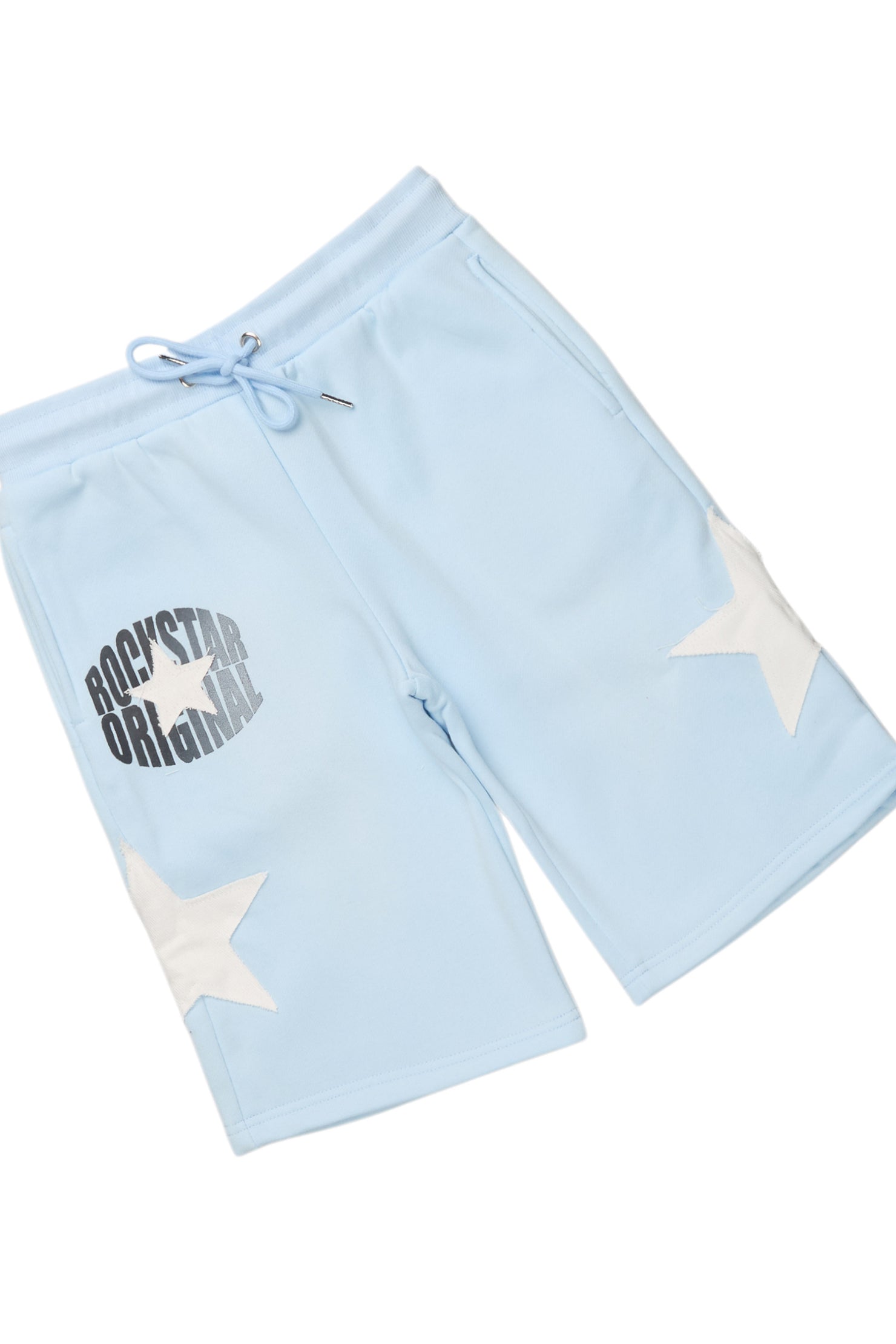 Boys Sarge White/Blue T-Shirt/Short Set