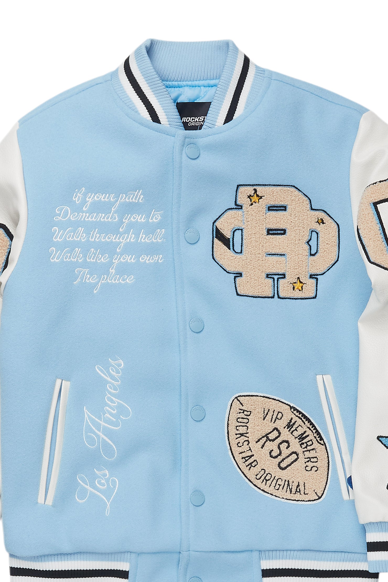 Boys Balser Light blue Varsity Jacket
