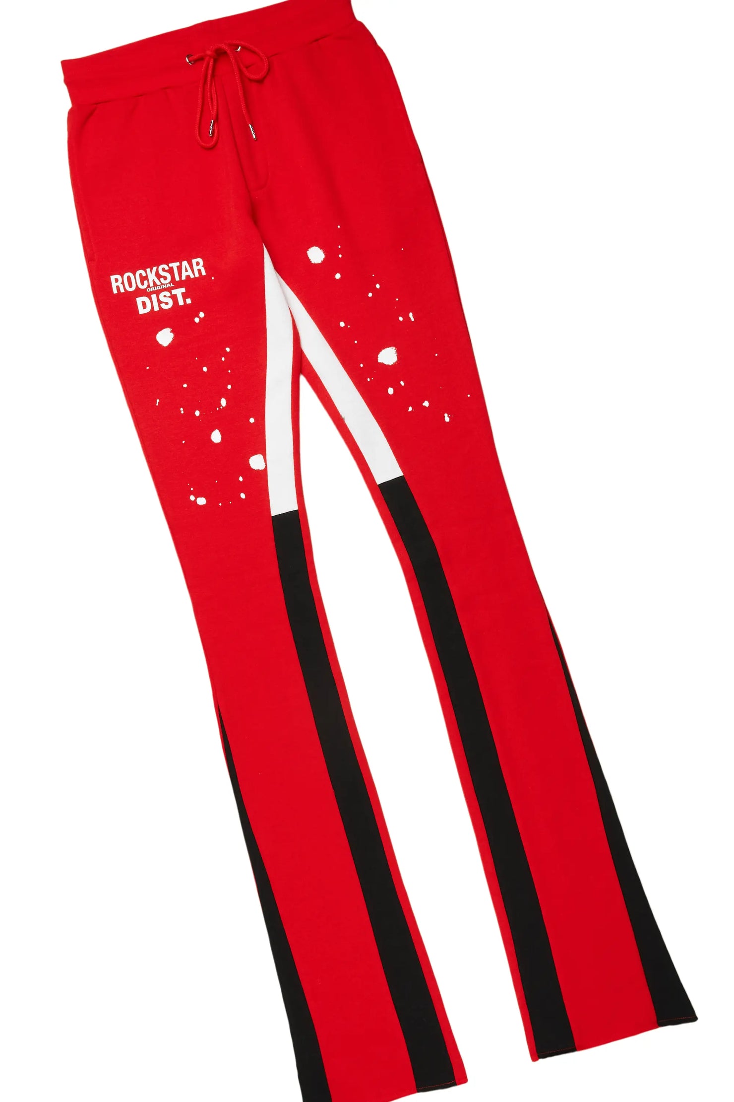 Raffer Red Hoodie/Super Stacked Flare Pant Set