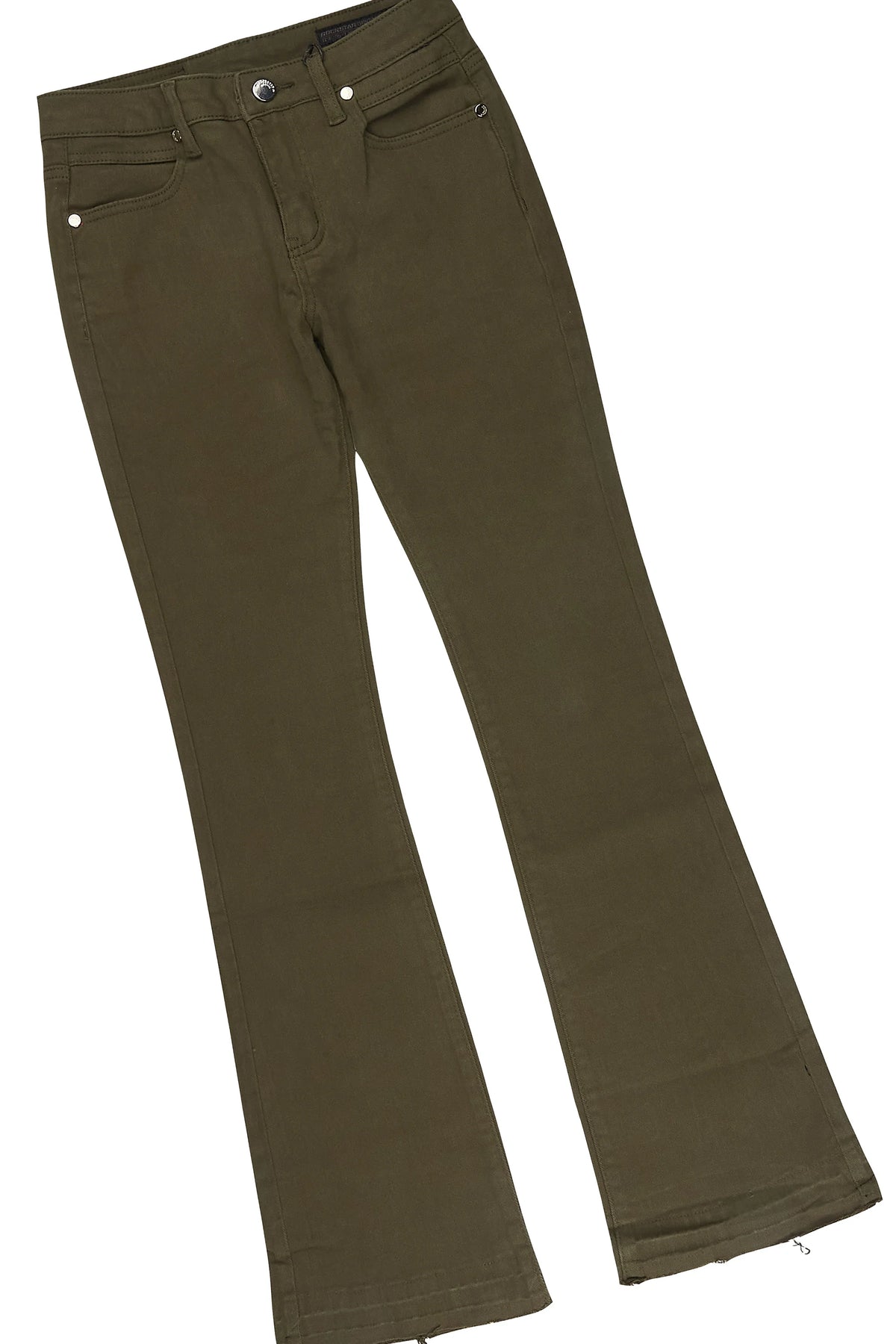 Boys Tooga Black/Olive Long Sleeve T-Shirt Stacked Painter Jean Set