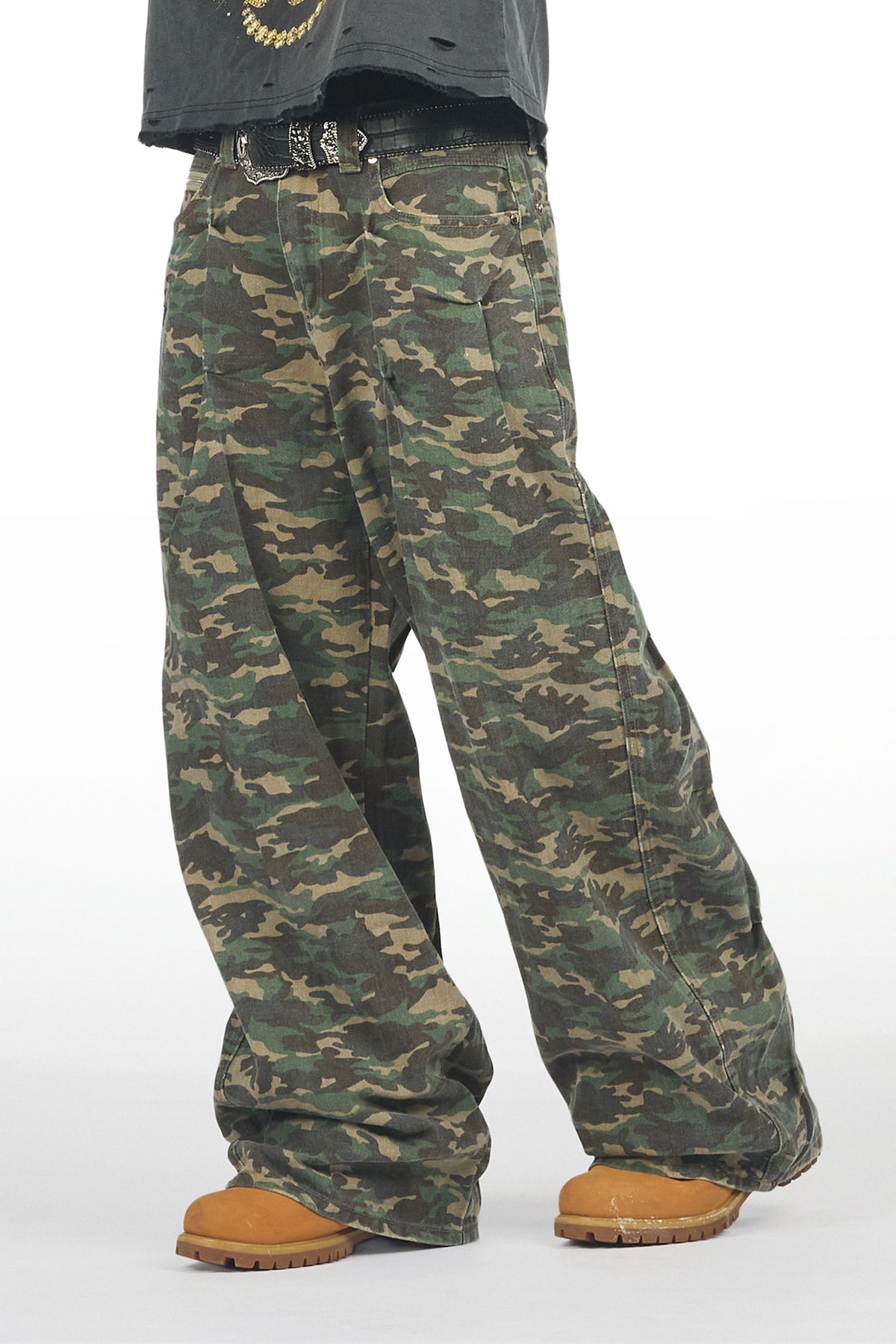Attlee Camo  Baggy Fit Jean
