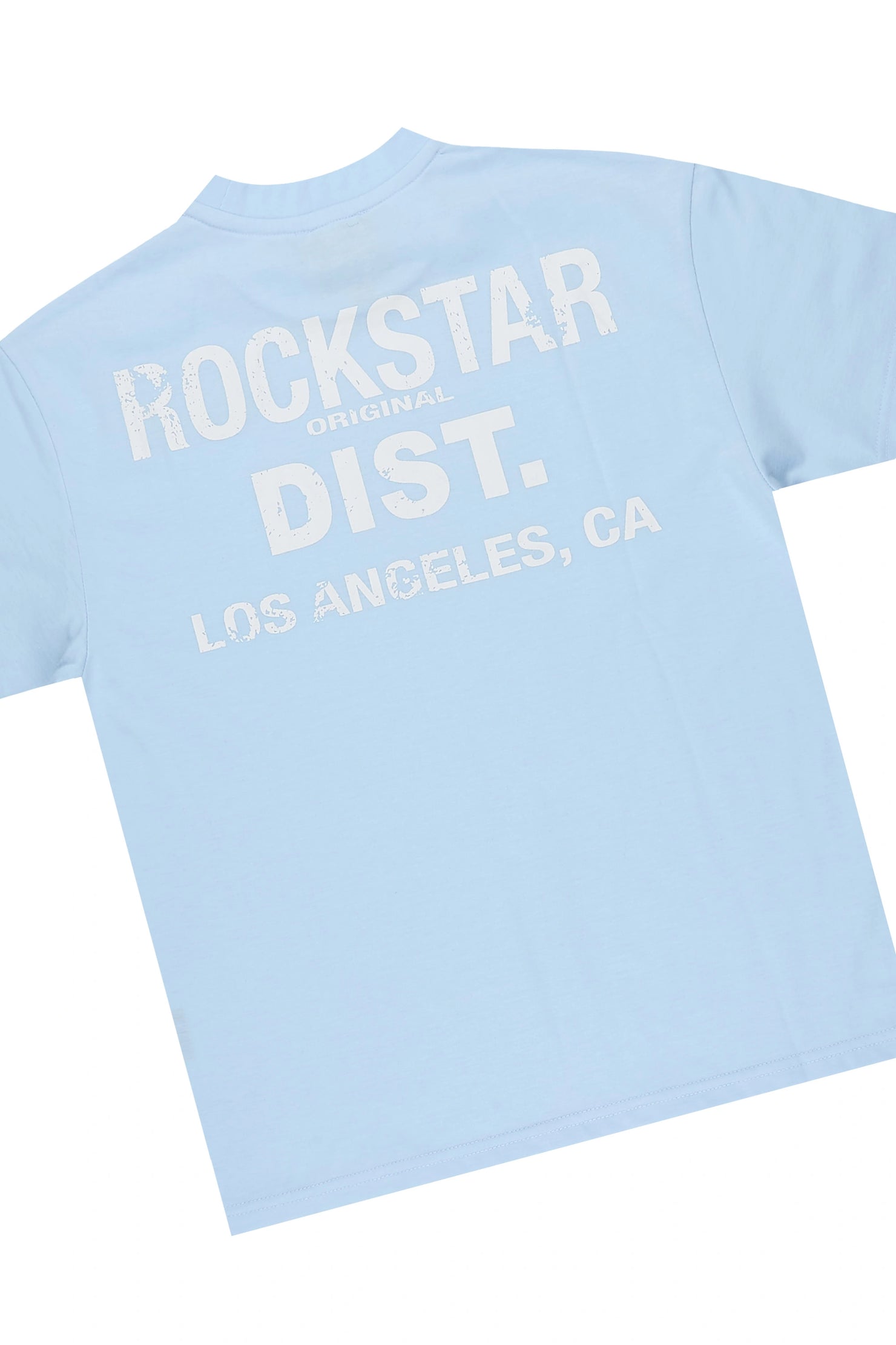 Boys Finn Light Blue T-Shirt Carpenter Jort Set