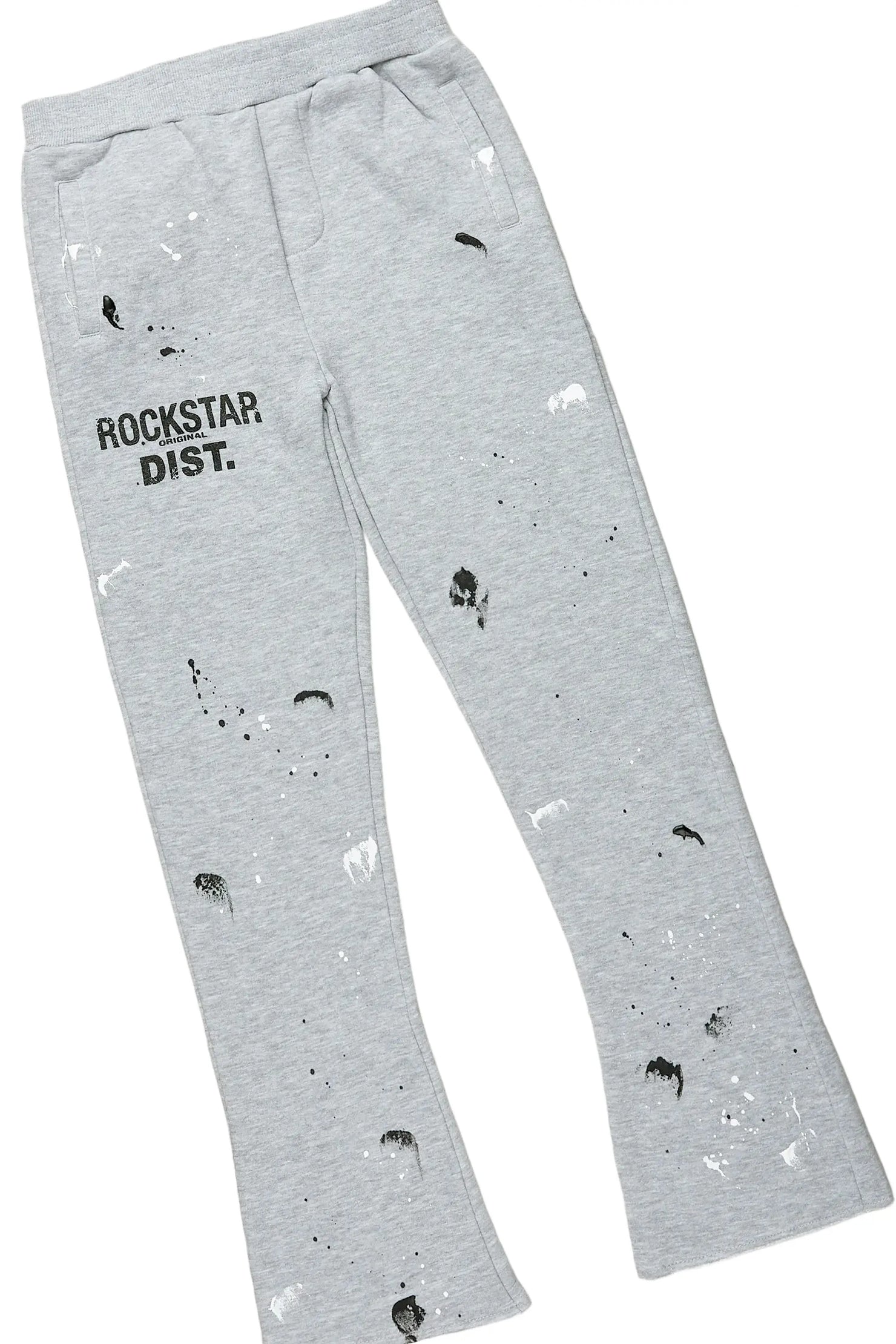 Girls Scarlie Grey Stacked Flare Track Set