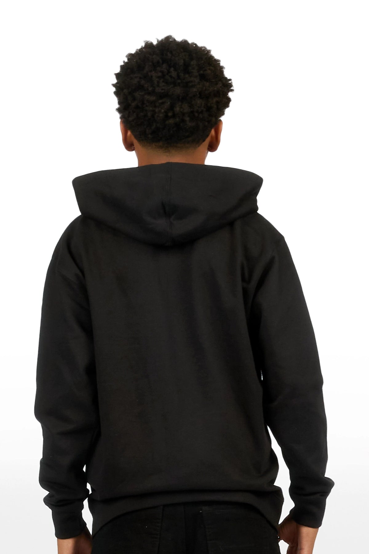 Boys Art Dist Black Graphic Zip Up Hoodie