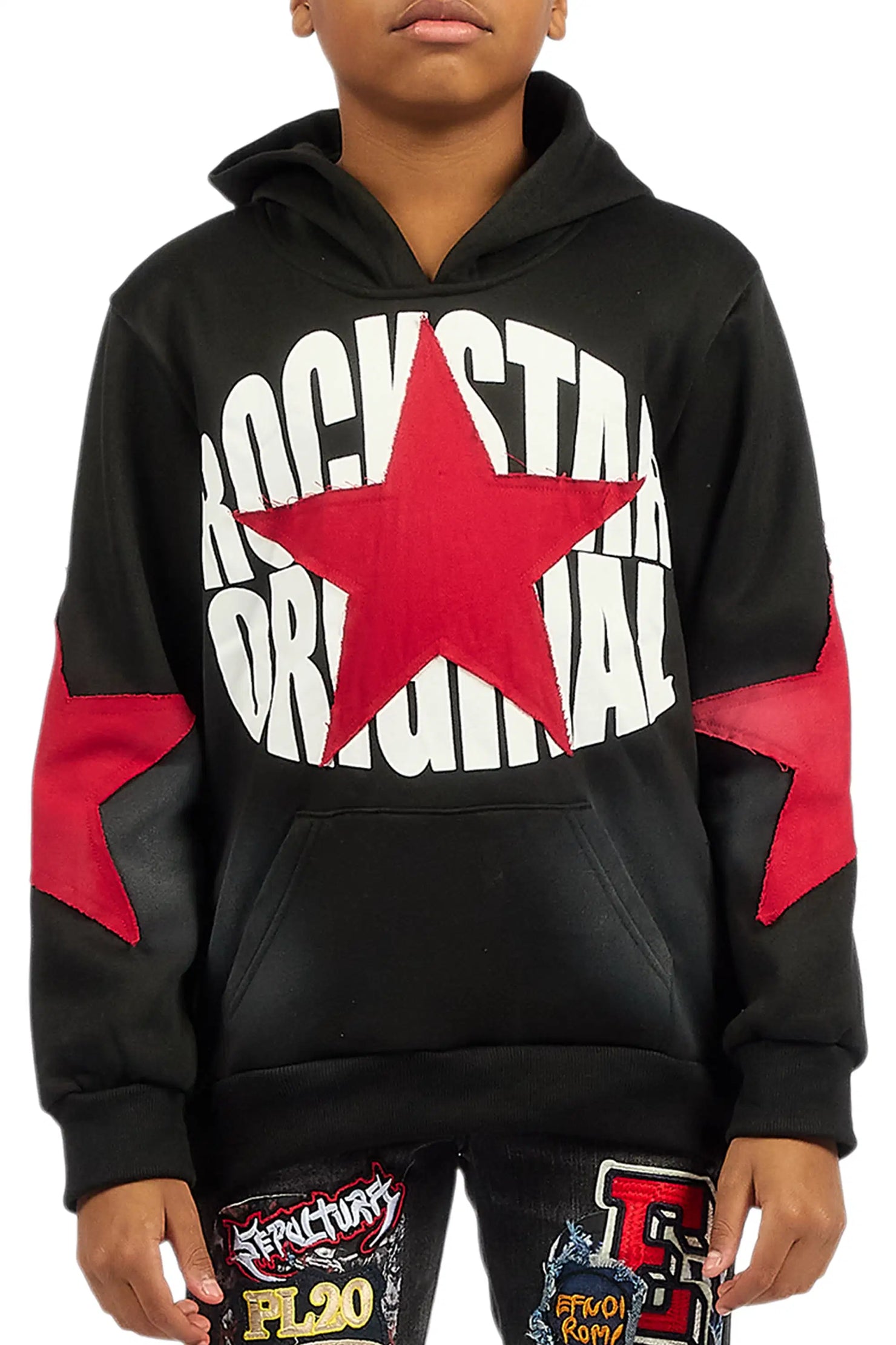 Boys States 2.0 Black Graphic Hoodie