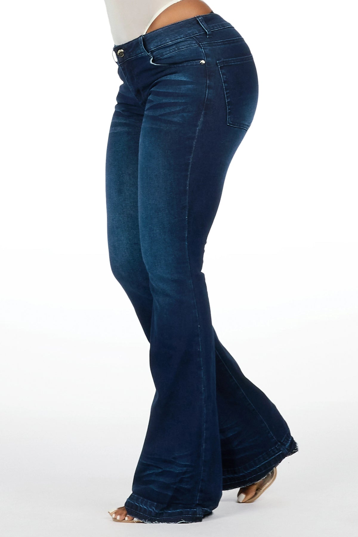 Mitchelle Dark Wash Stretch Flare Jean