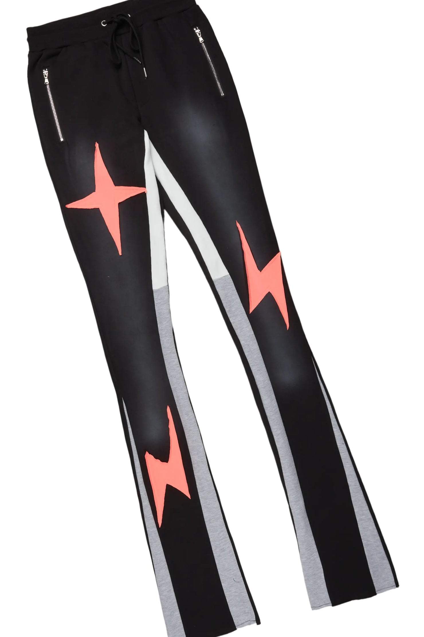 Lemar Black T-Shirt/Super Stacked Flare Track Set