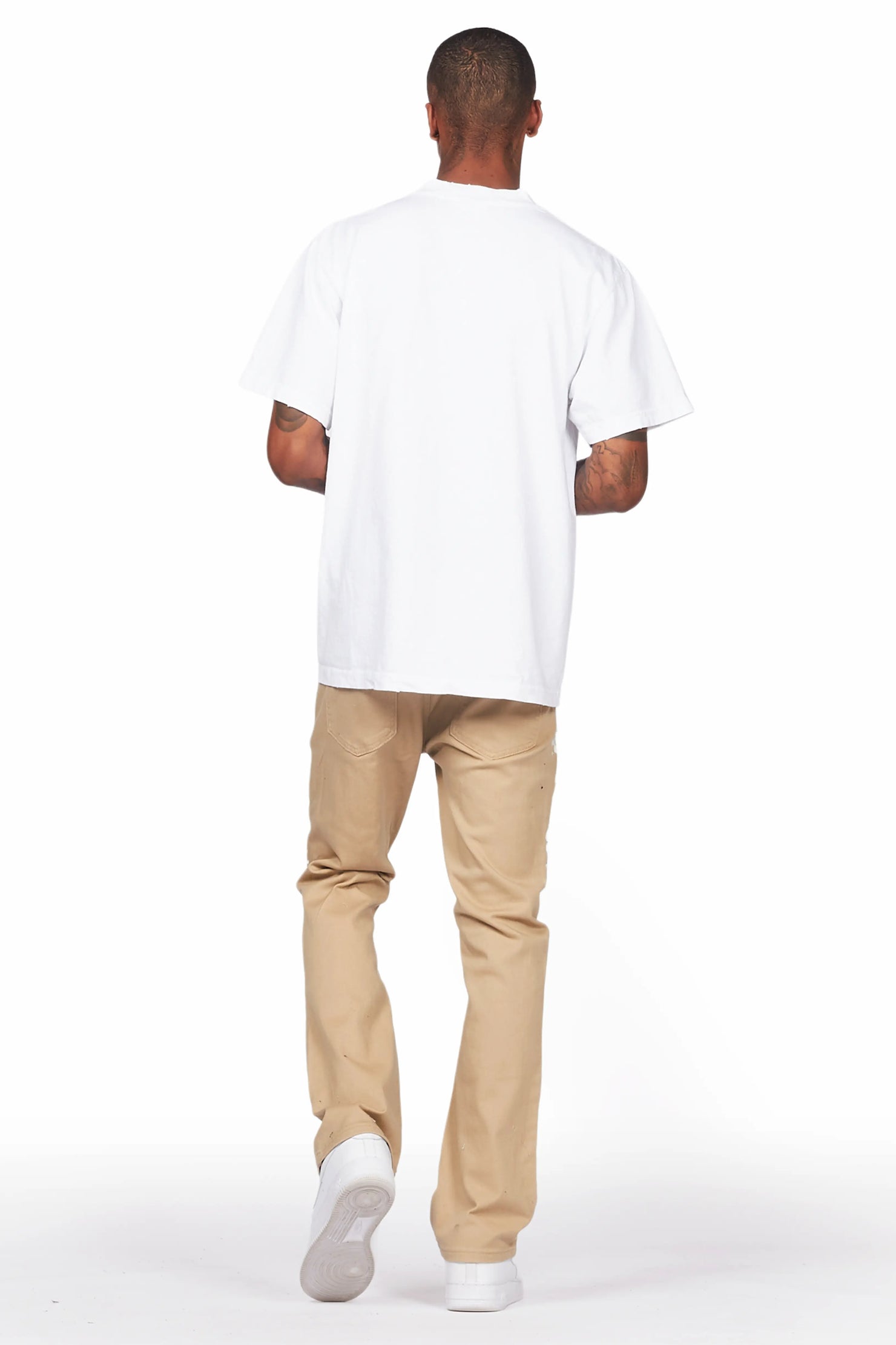 Salus Beige Bootcut Painter Jean