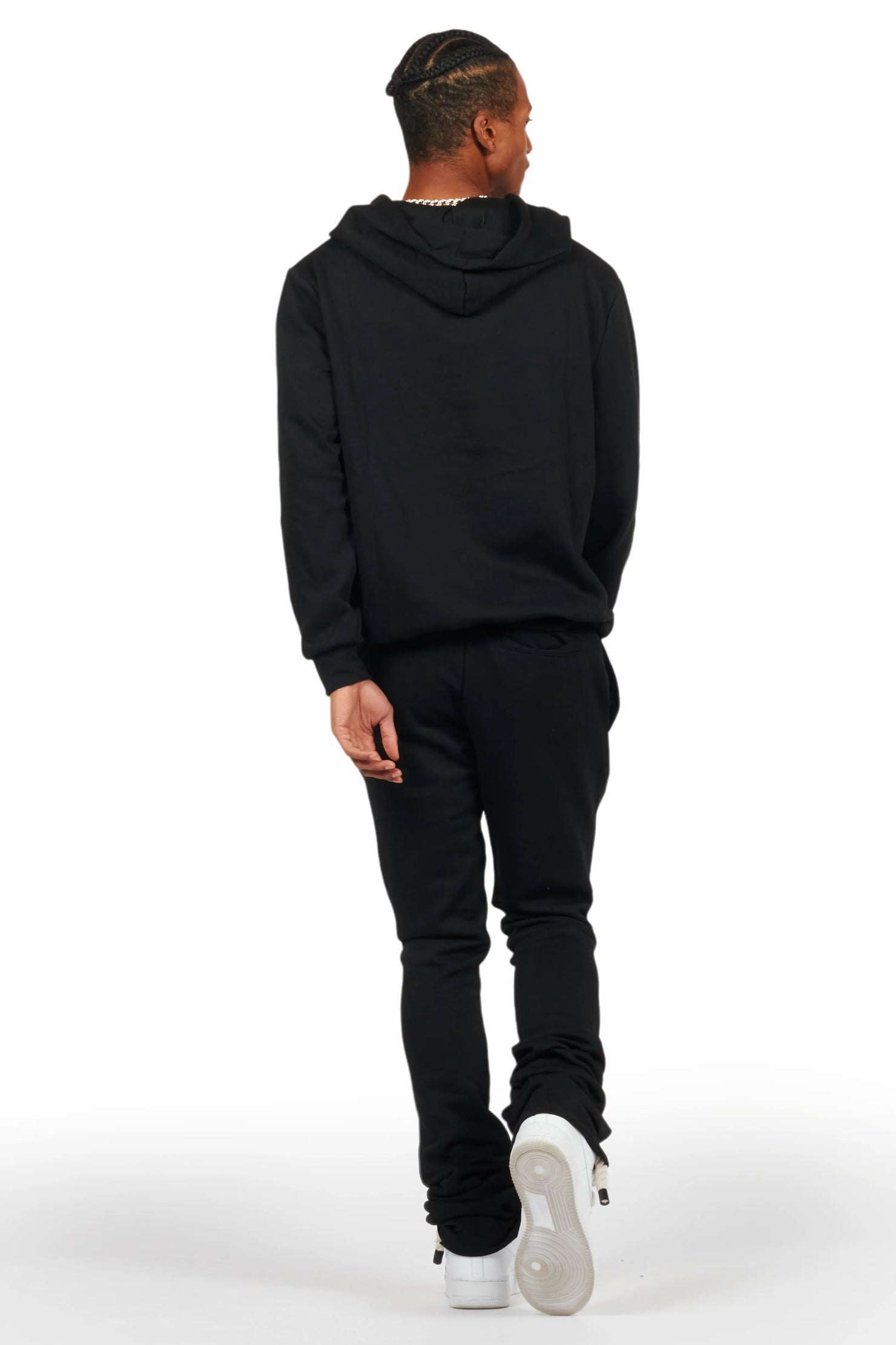 Briggs Black Hoodie/Super Stacked Flare Track Set