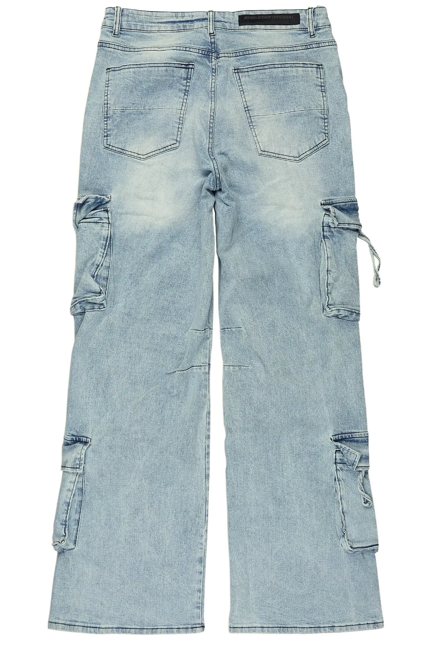 Tore Light Blue Baggy Cargo Jean