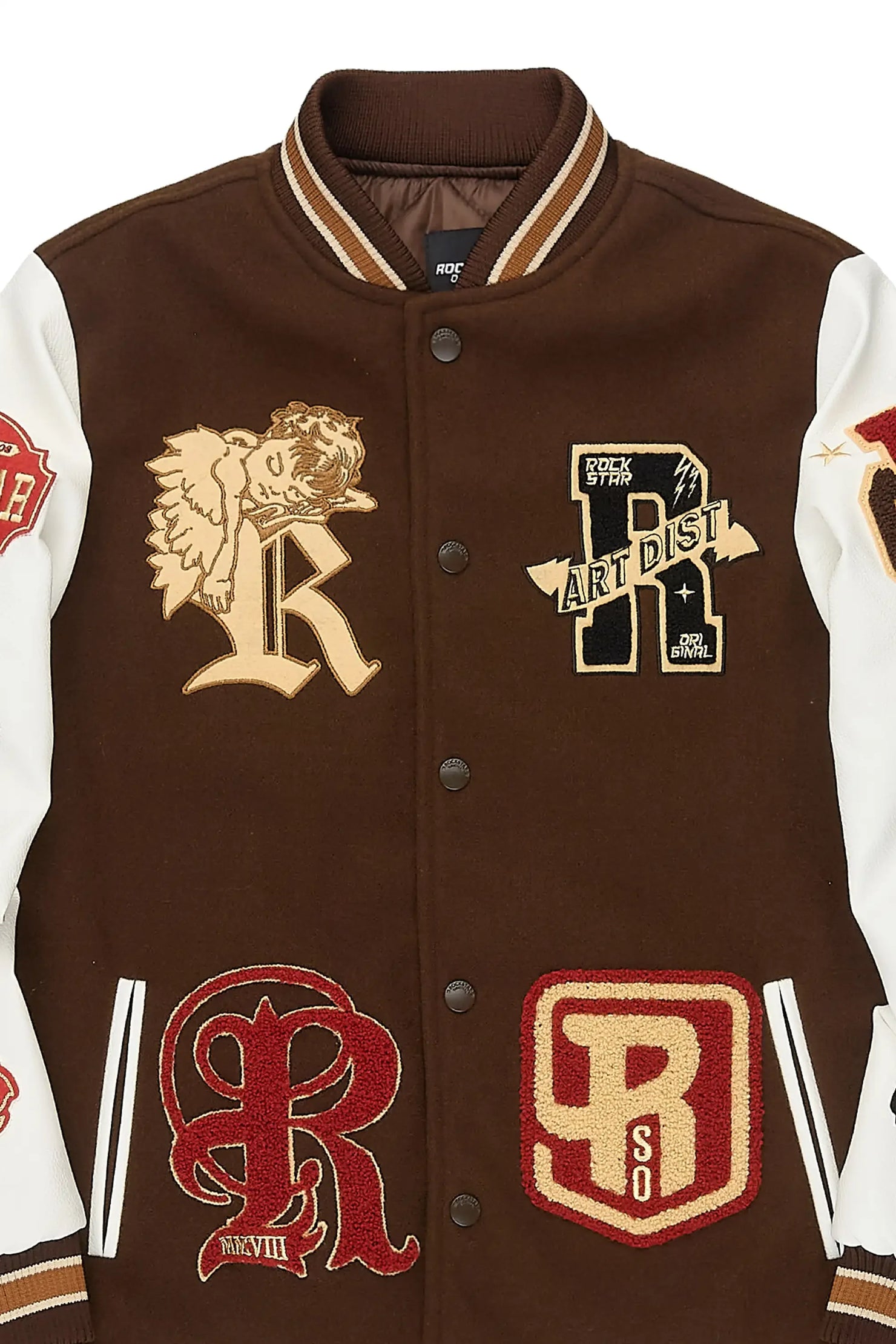 Boys Champion Brown Varsity Jacket