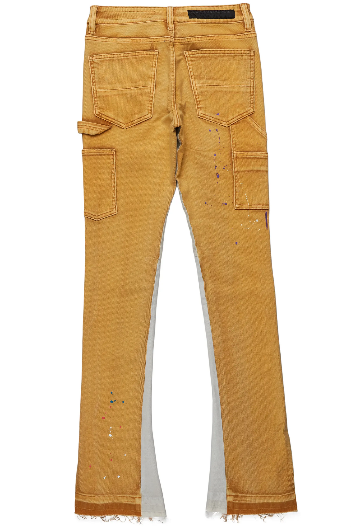 Serrano Brown Stacked Flare Jean