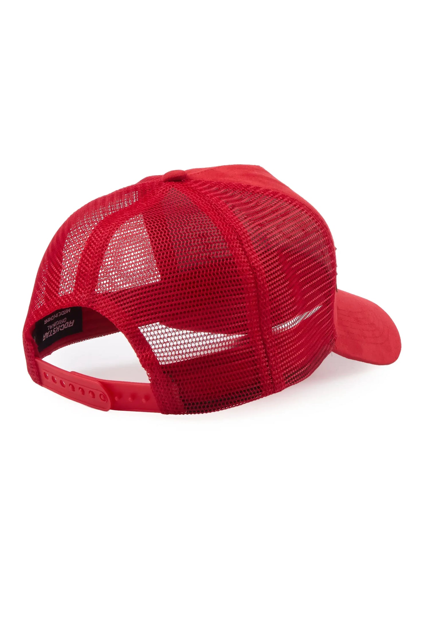 Kurve Red Rhinestone Trucker Hat