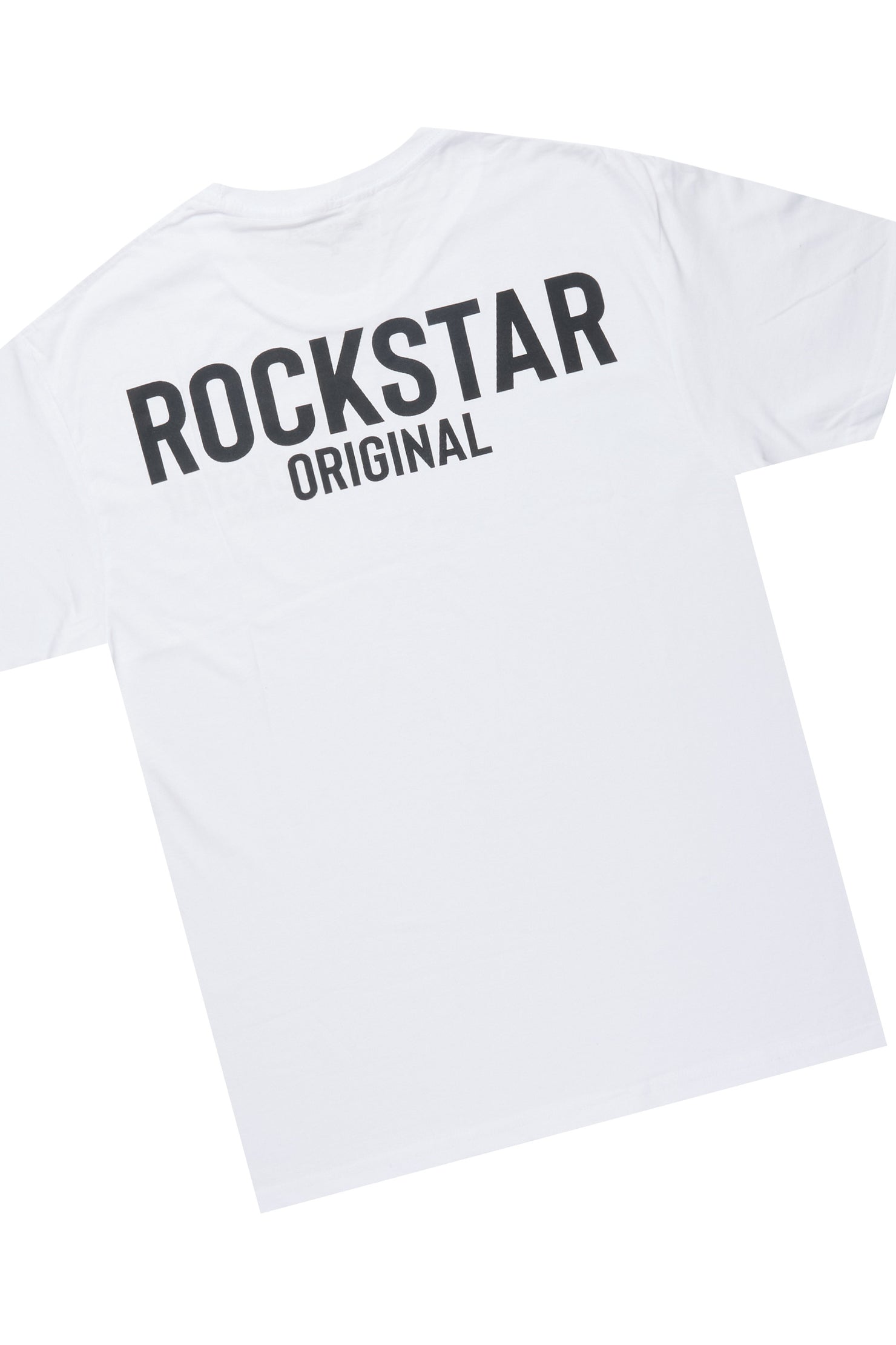 Sana White/Black T-Shirt/Grey Stacked Track Pant Set