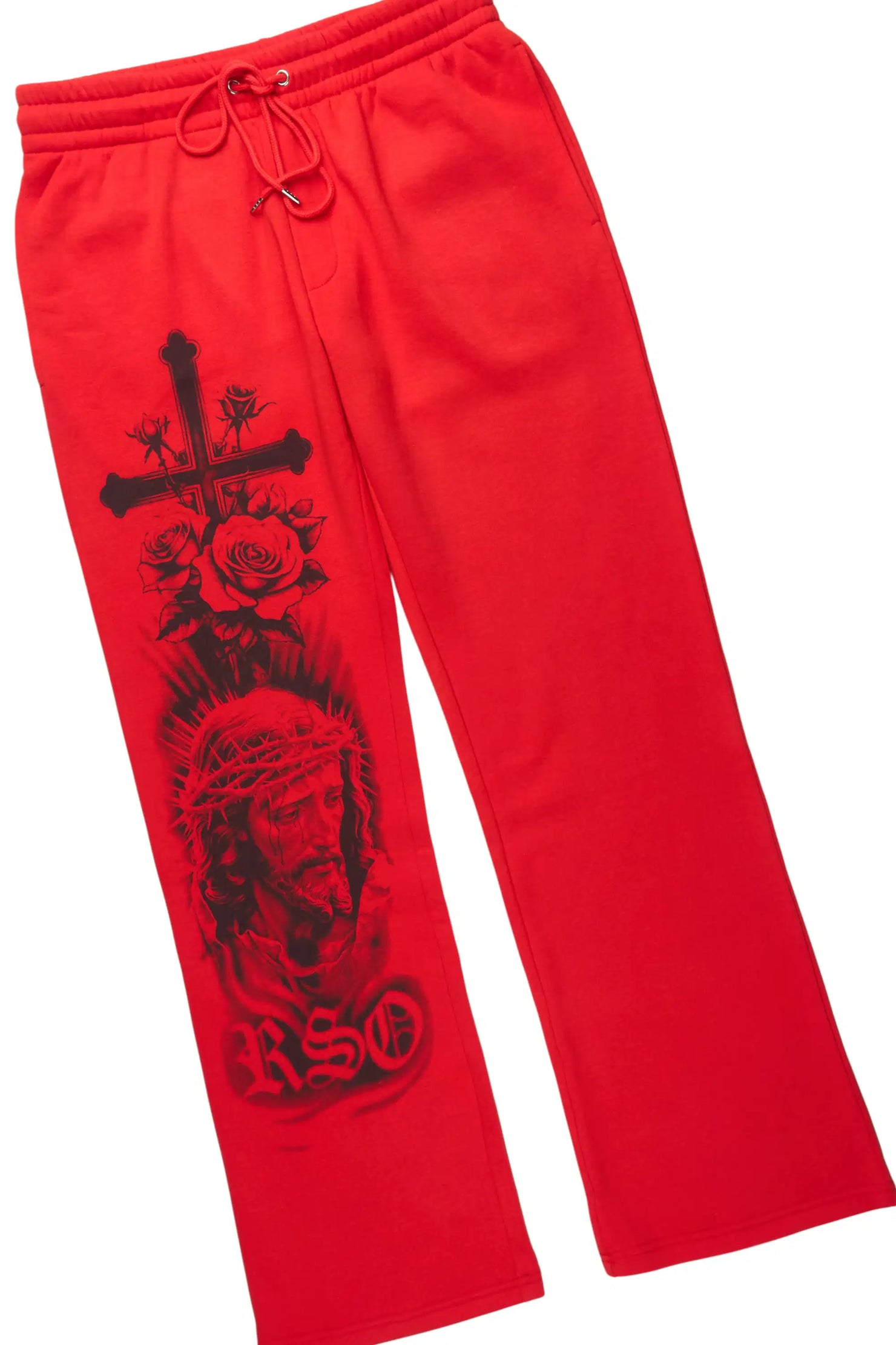 Blasted Red Hoodie/Baggy Pant Track Set