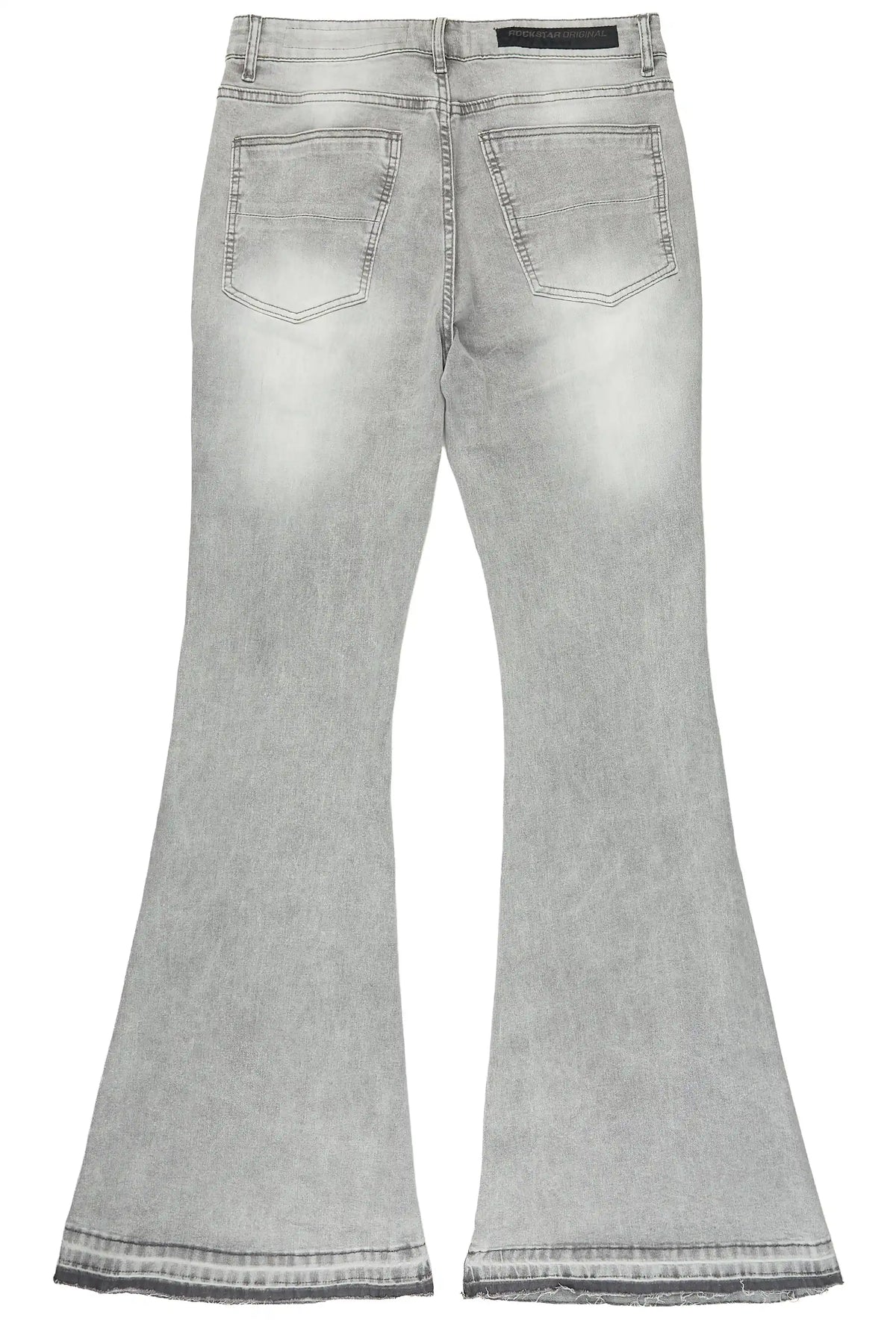 Vane Dark Grey Stacked Super Flare Jean